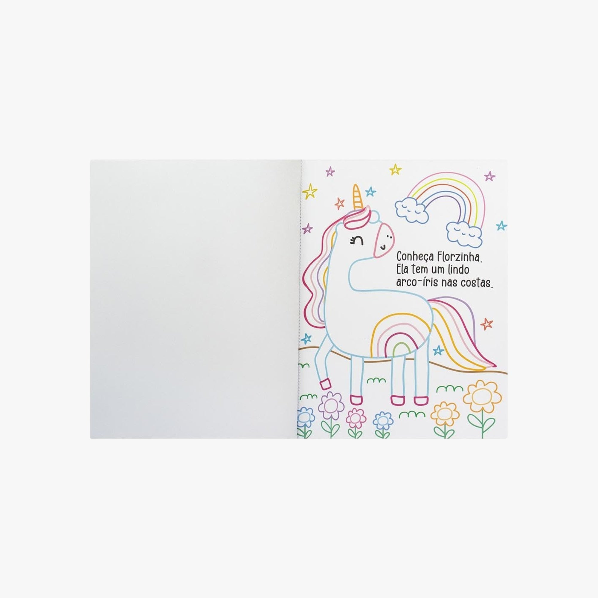 Livro de Colorir Brilhante Unicórnios