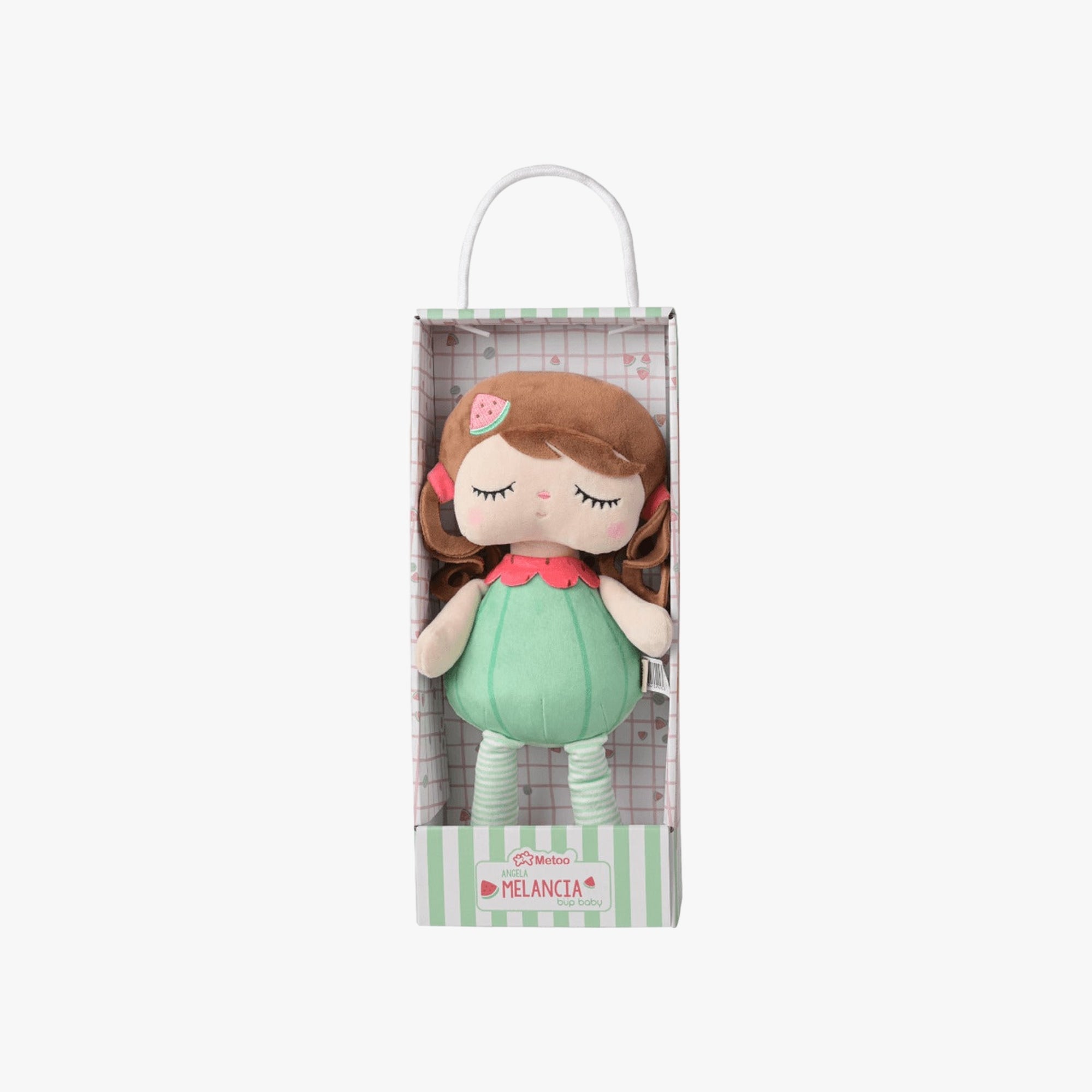 Boneca Infantil de Pano Frutinha Melancia 33cm