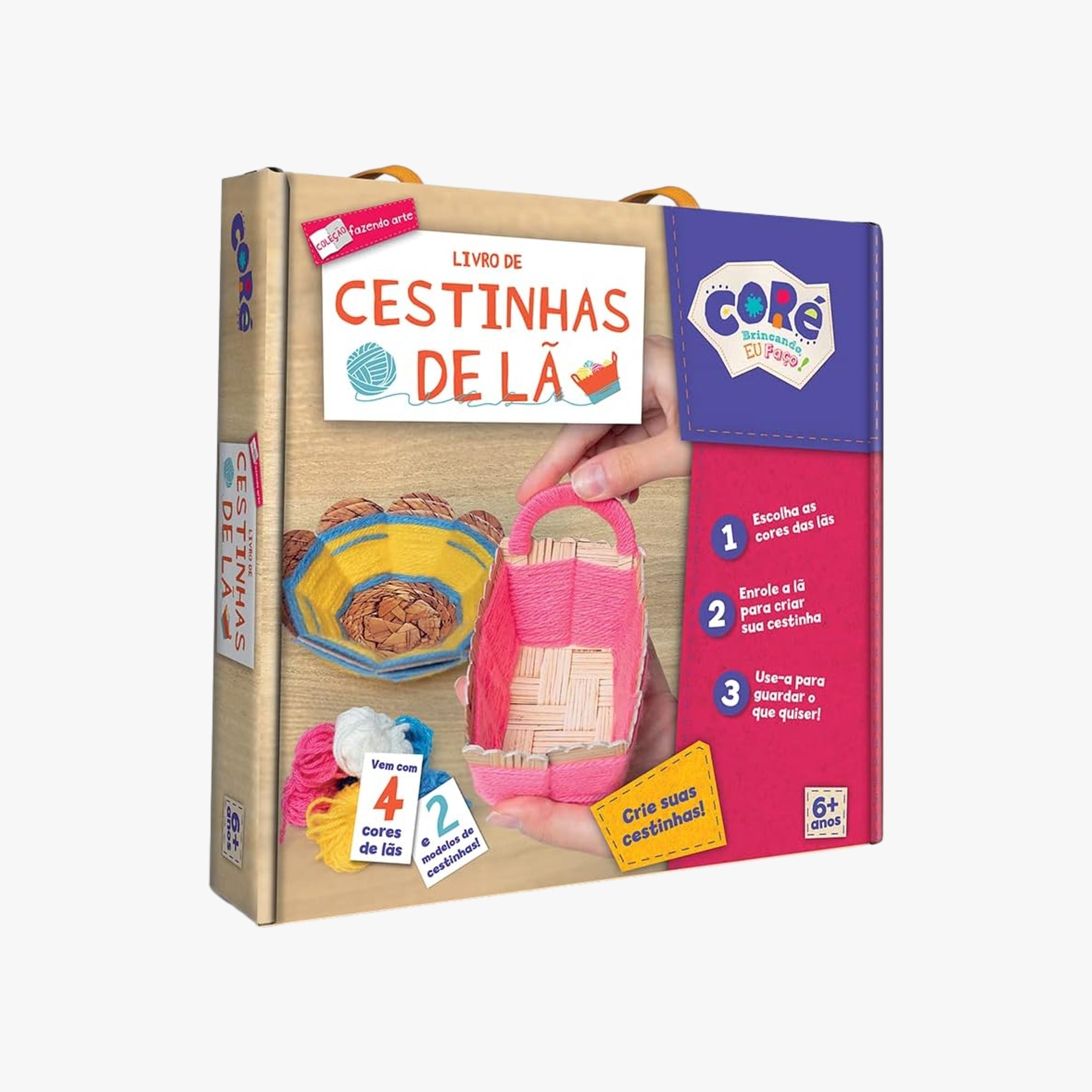 Coleção Fazendo Arte - Cestinhas de Lã