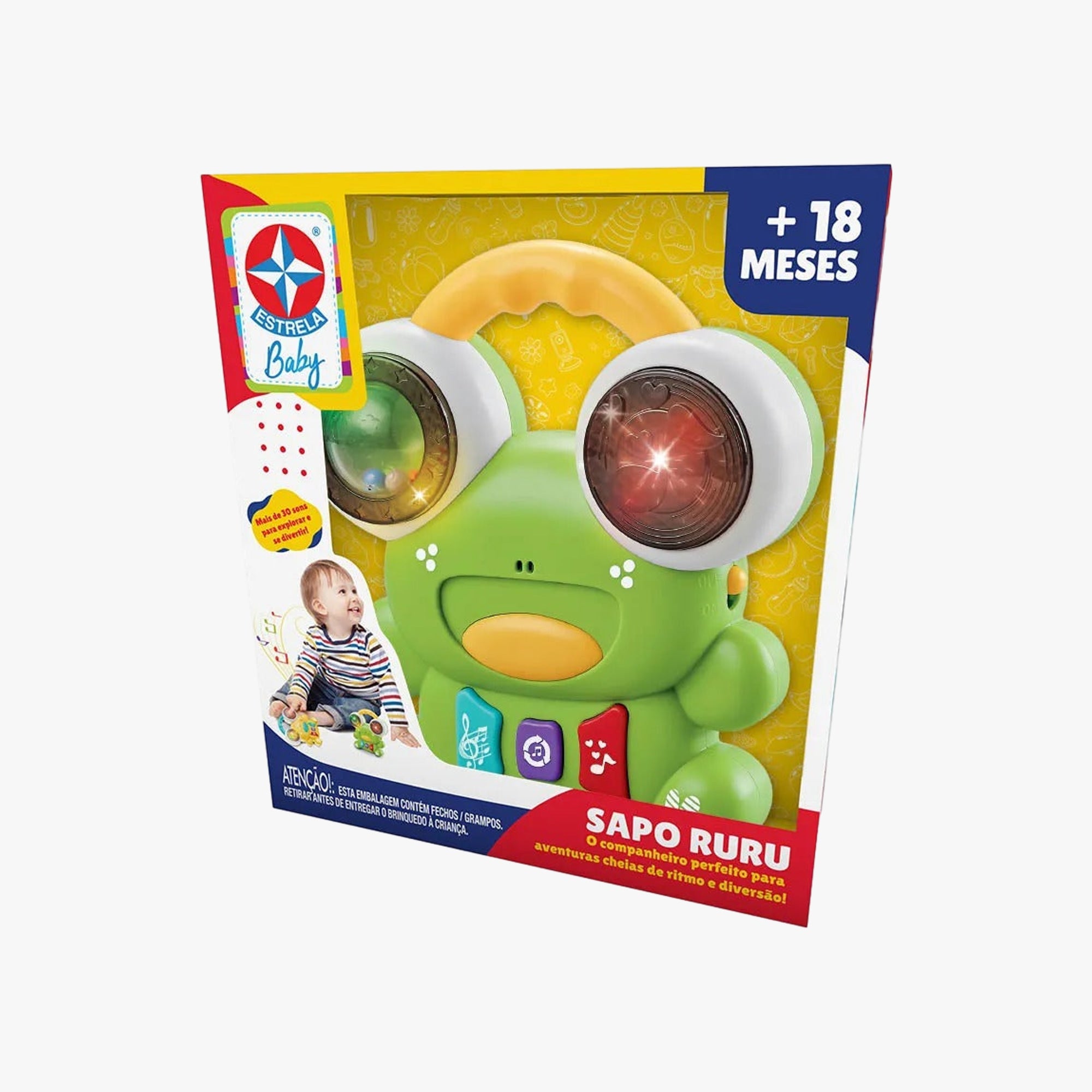 Brinquedo Para Bebê Sapo Ruru