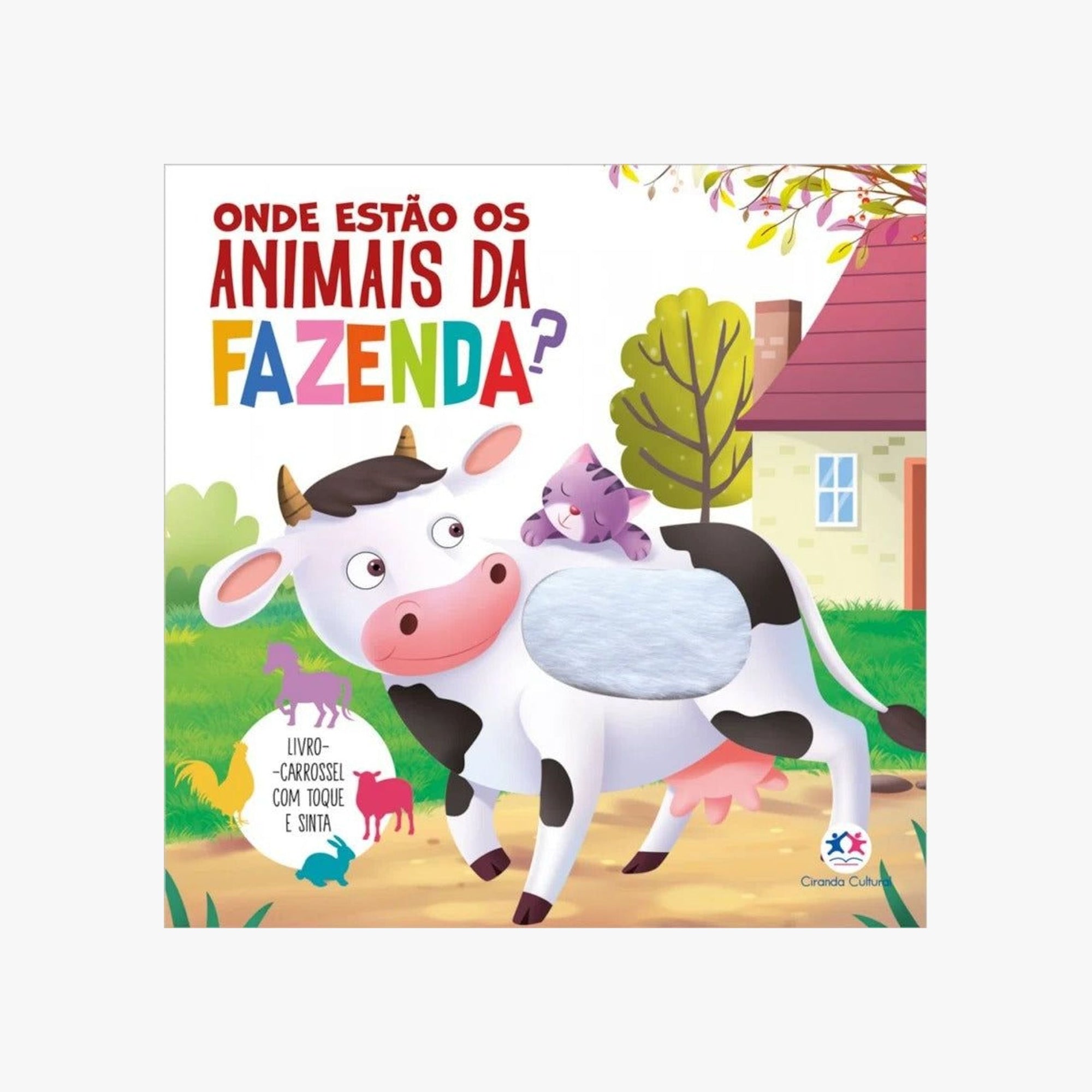 Livro Infantil Onde Estão os Animais da Fazenda? - Toque e sinta