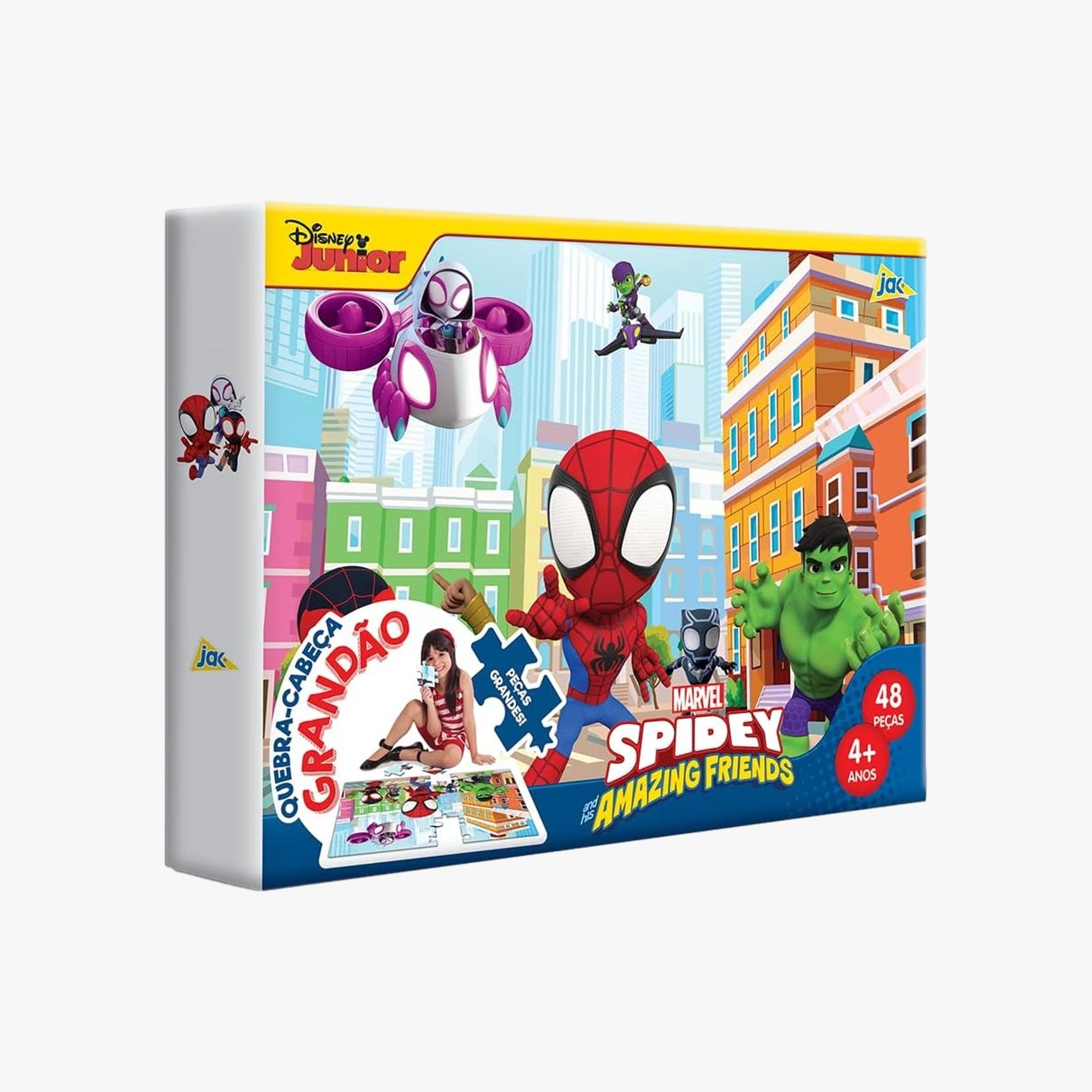 Quebra-Cabeça Grandão 48 Peças Spidey Amazing Friends