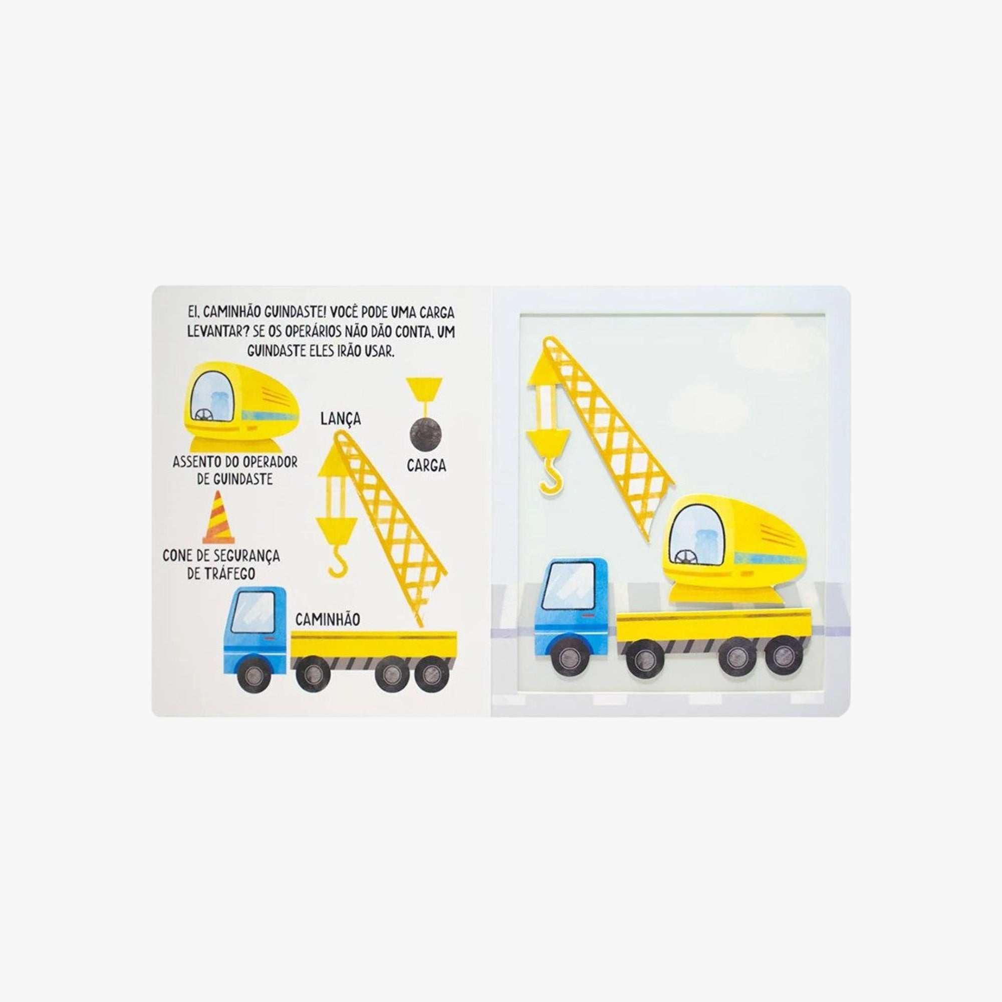 Livro com Velcro Peças Veículos Pesados