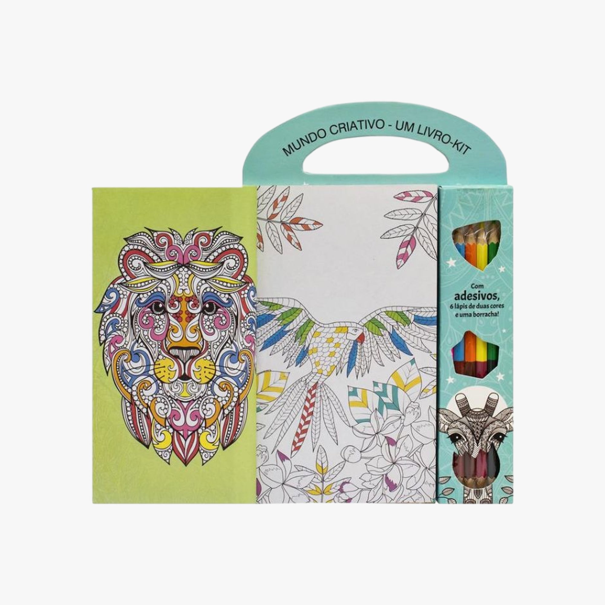 Livro Kit Mundo Criativo Mandalas e Animais