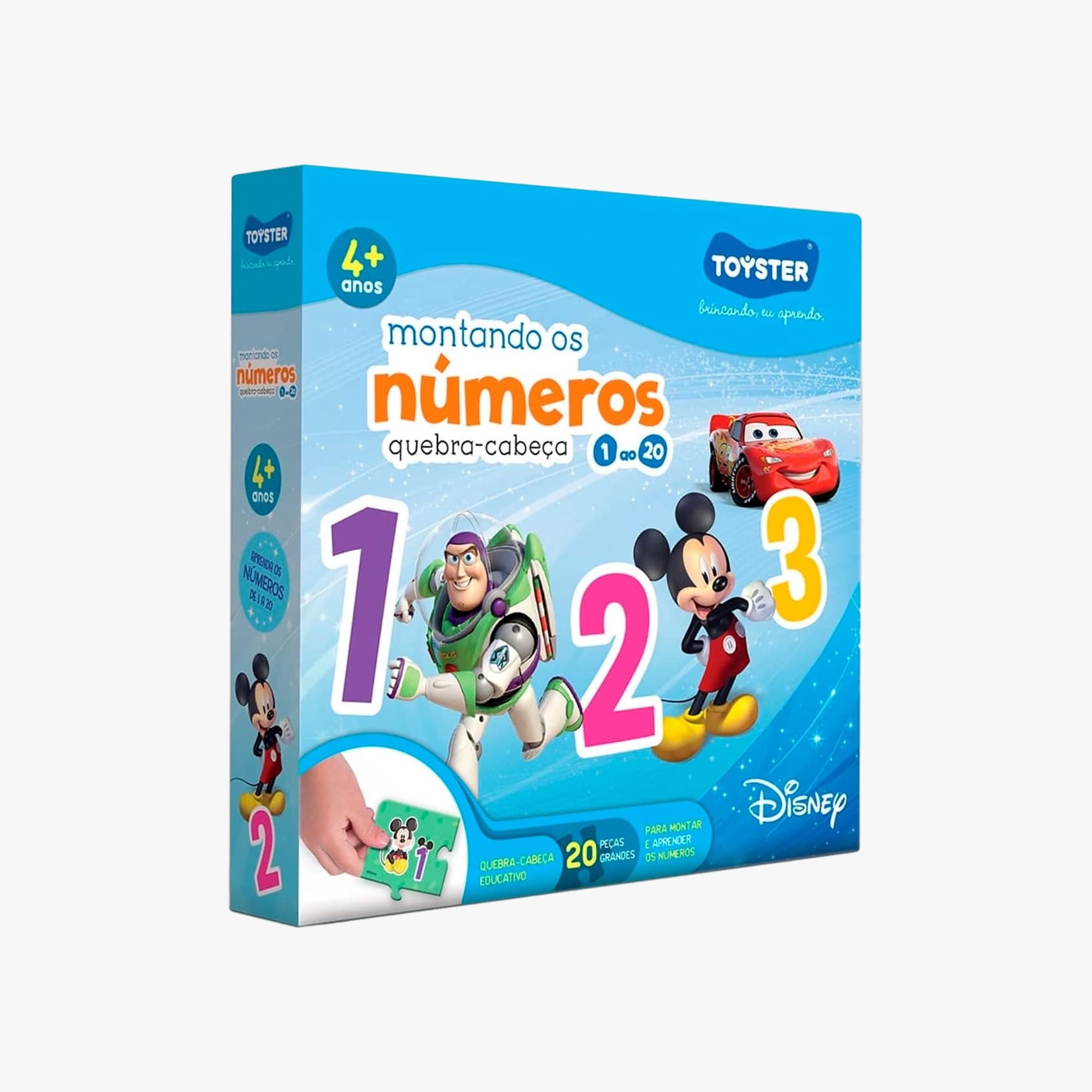 Quebra-Cabeça Montando os Números Disney