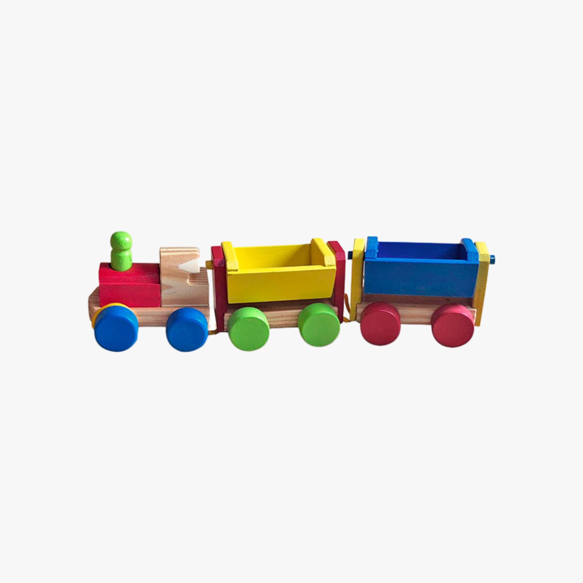 Mini Trem Desmontável Brinquedo de Madeira