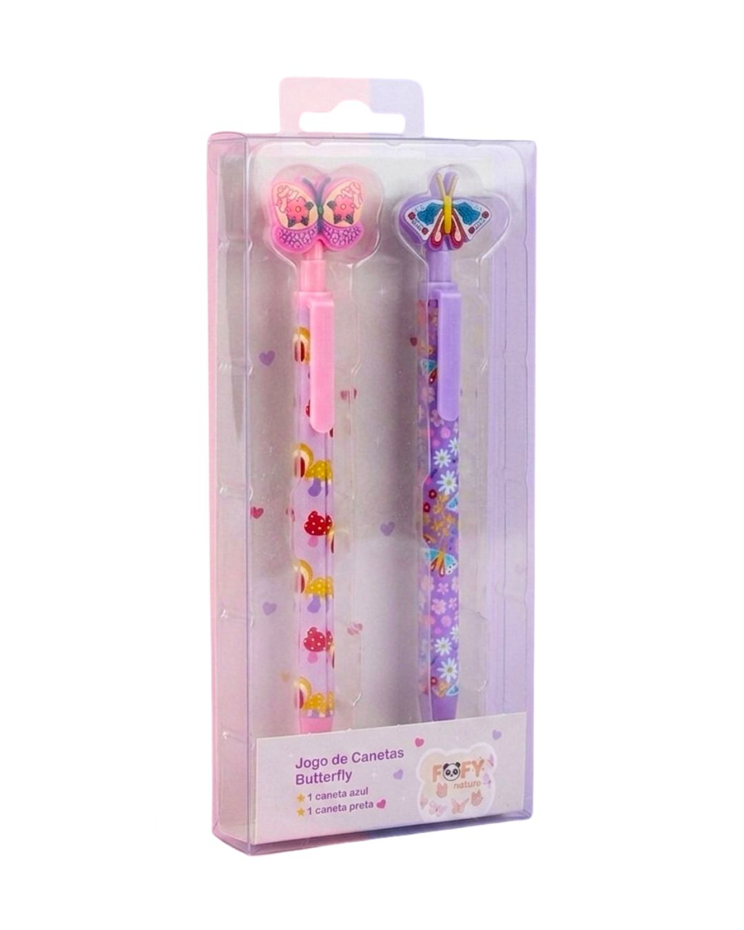 Kit Com 2 Canetas Butterfly