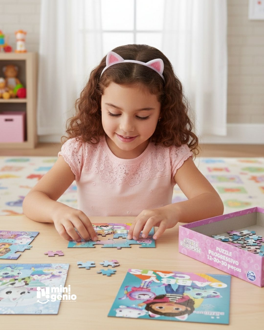 Quebra-Cabeça Infantil Progressivo Gabby's Dollhouse