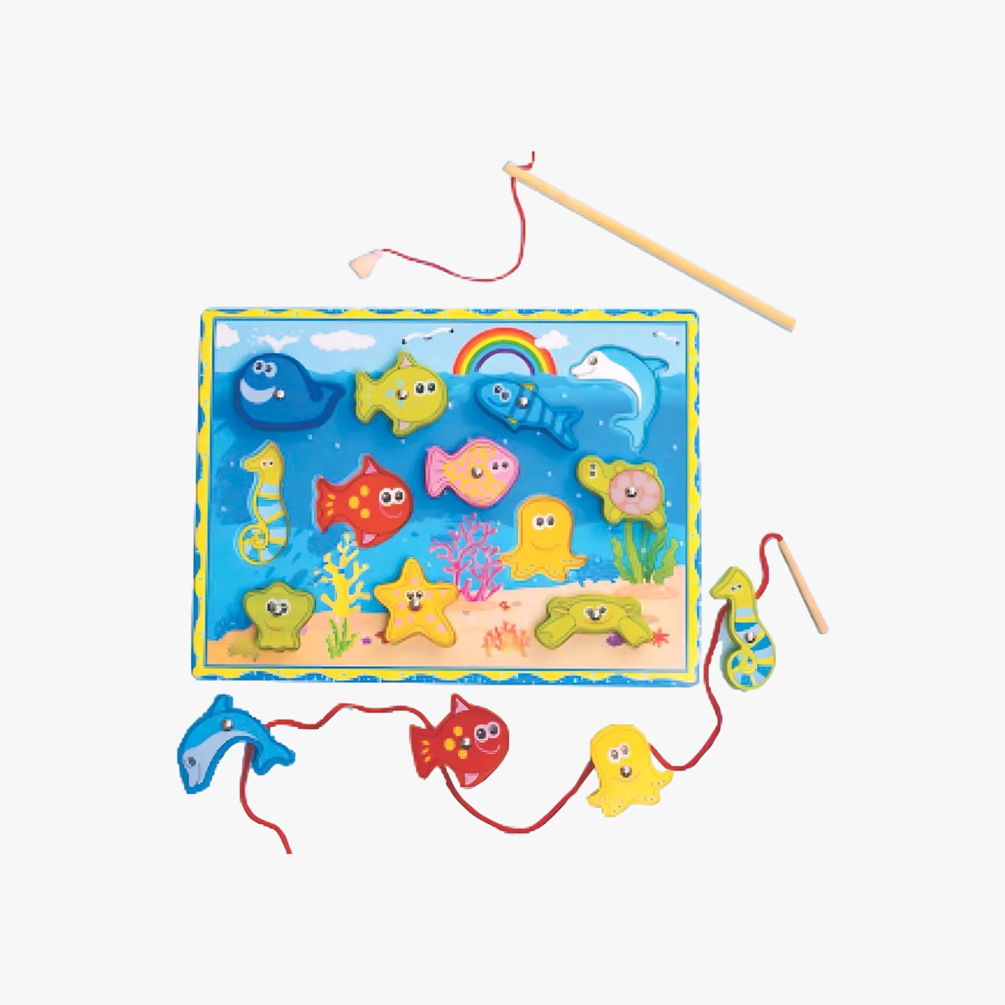 Brinquedo Pescaria Magnética Jogo De Encaixe