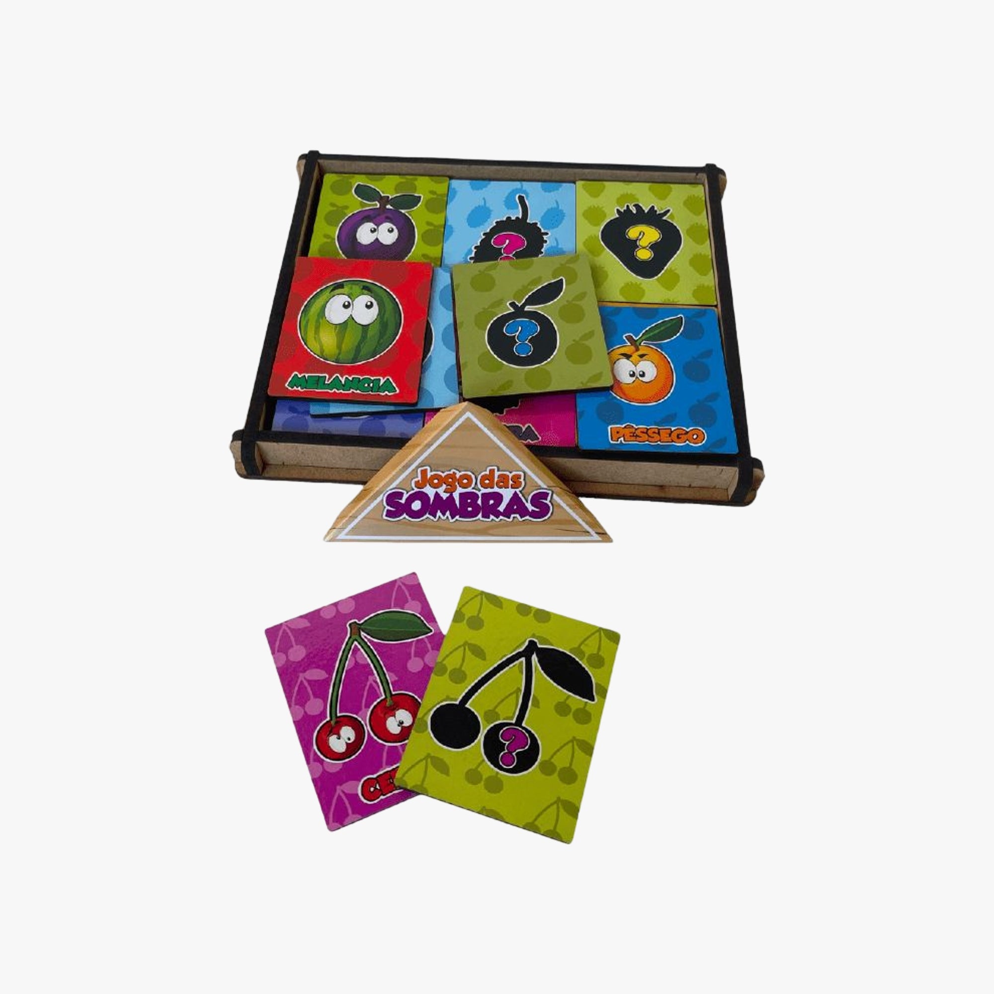 Brinquedo Pedagógico Jogo Das Sombras Frutas