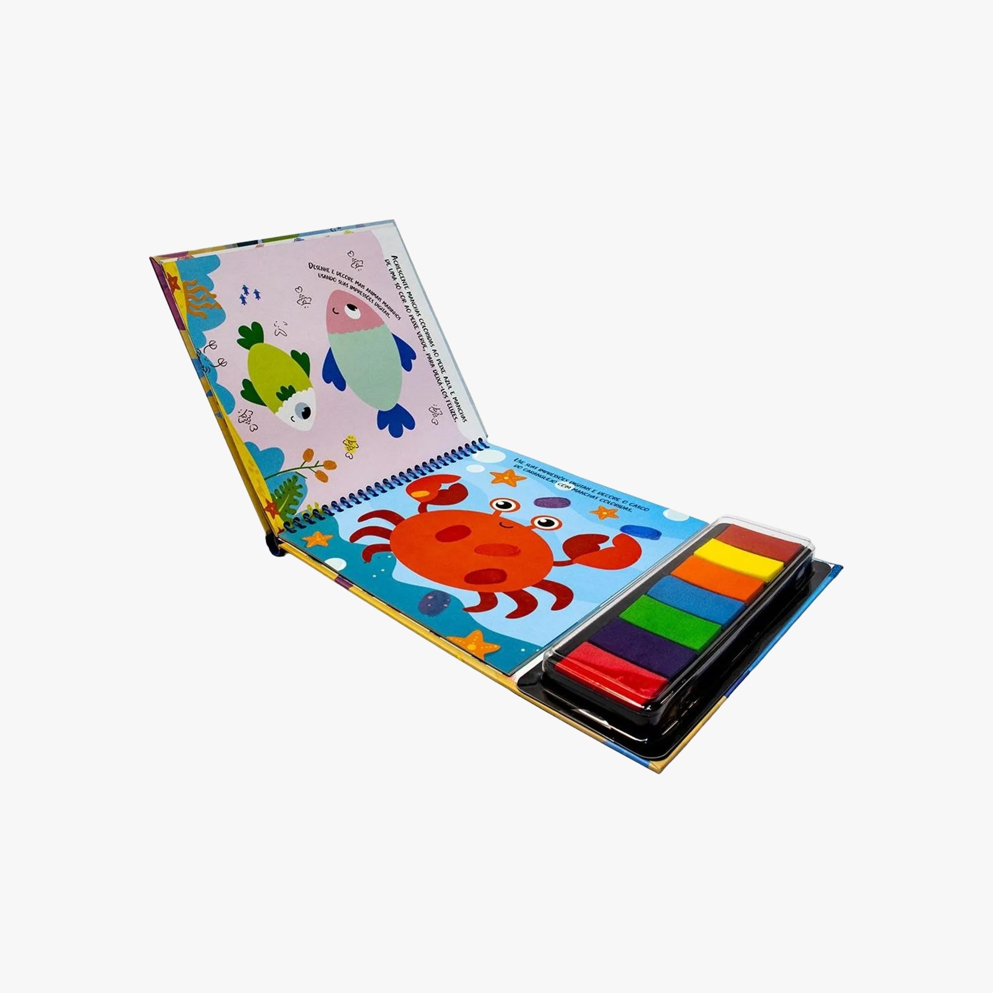 Livro de Pintura Com os Dedinhos Oceano