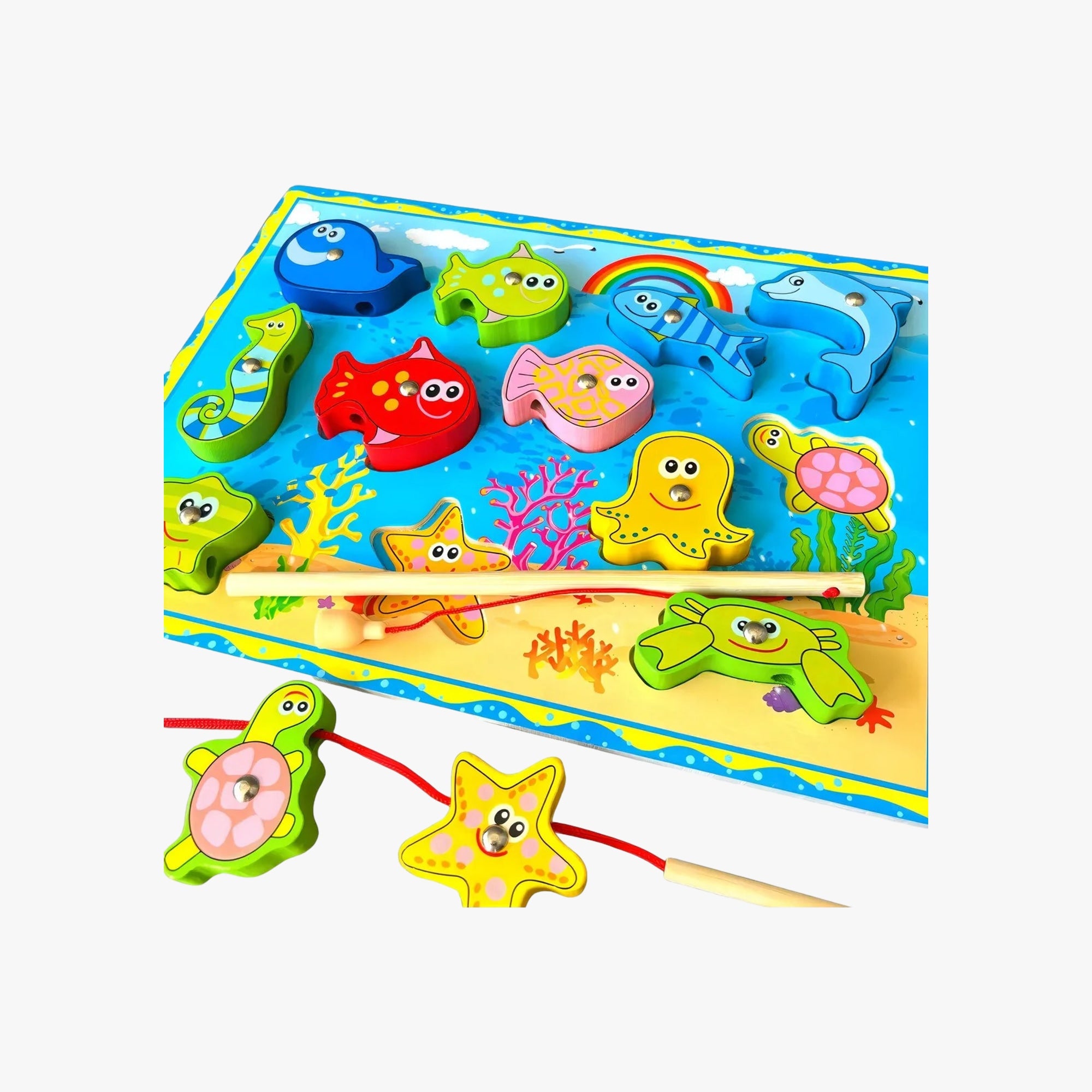 Brinquedo Pescaria Magnética Jogo De Encaixe