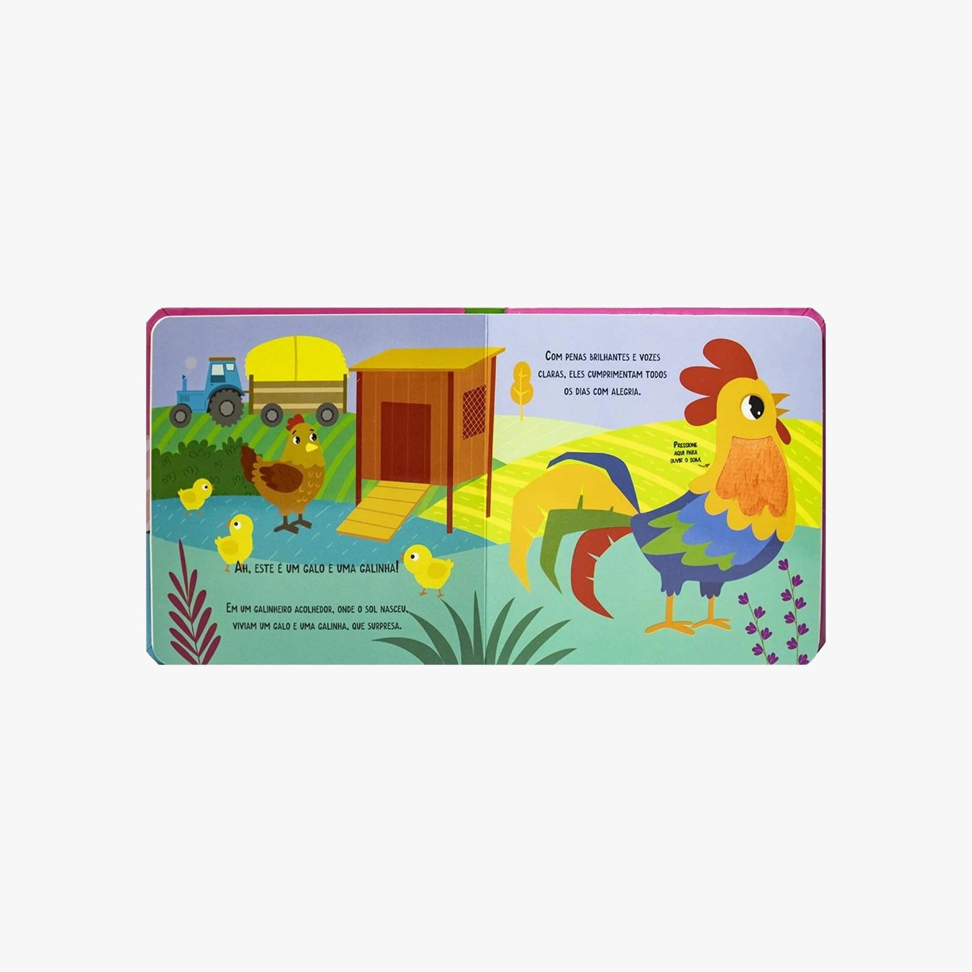 Livro Infantil Sonoro e Tátil Fazendinha