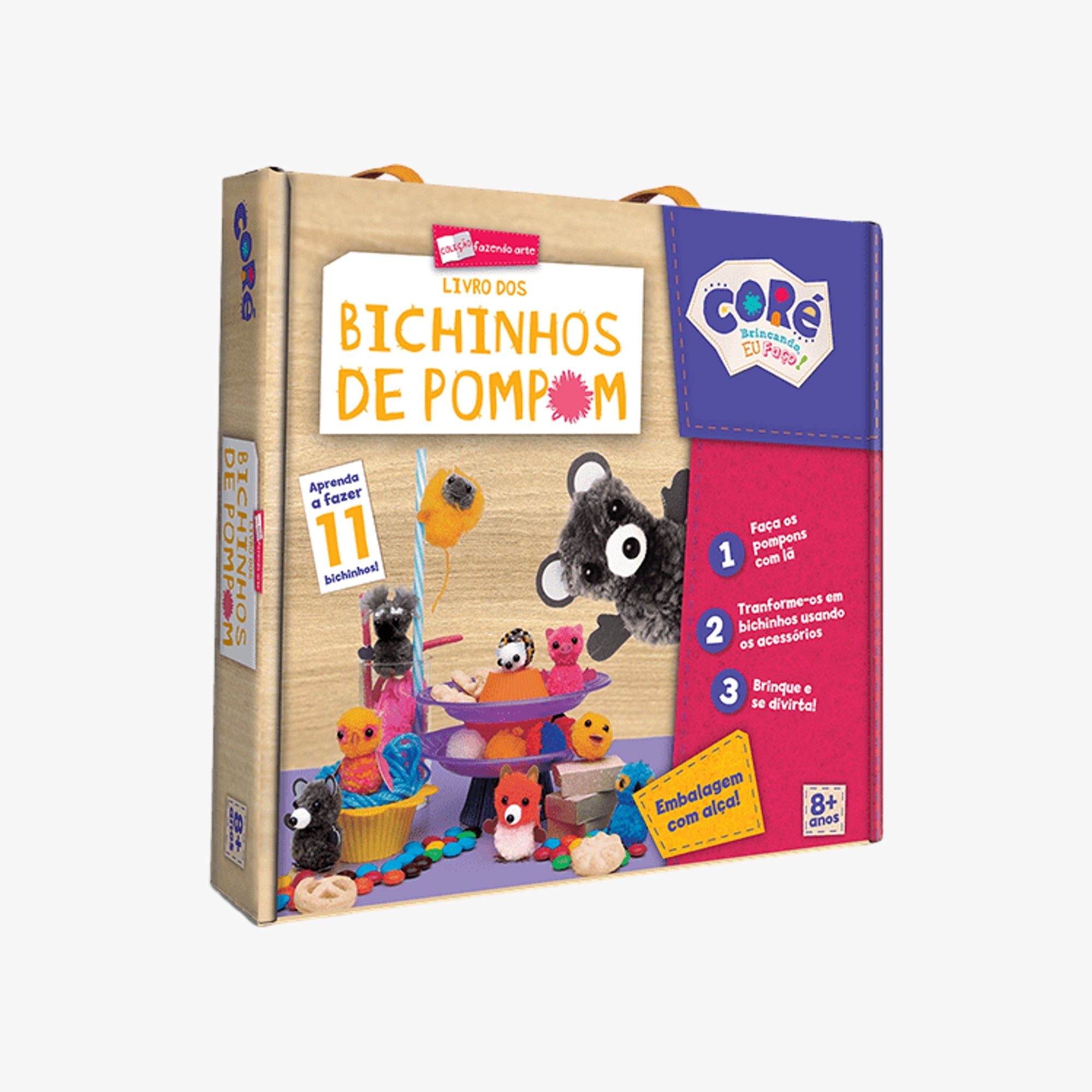 Kit Criativo Fazendo Arte - Bichinhos de Pompom Toyster