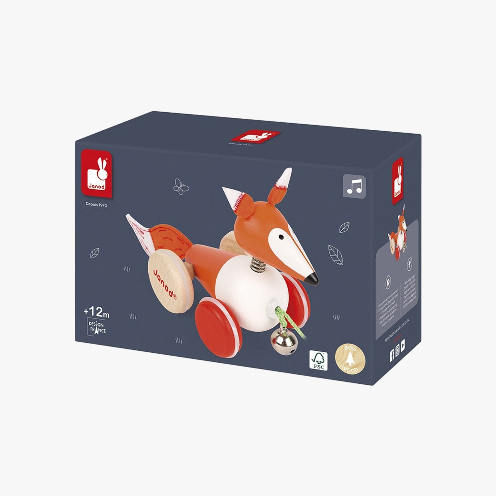 Raposa para passear com sininho