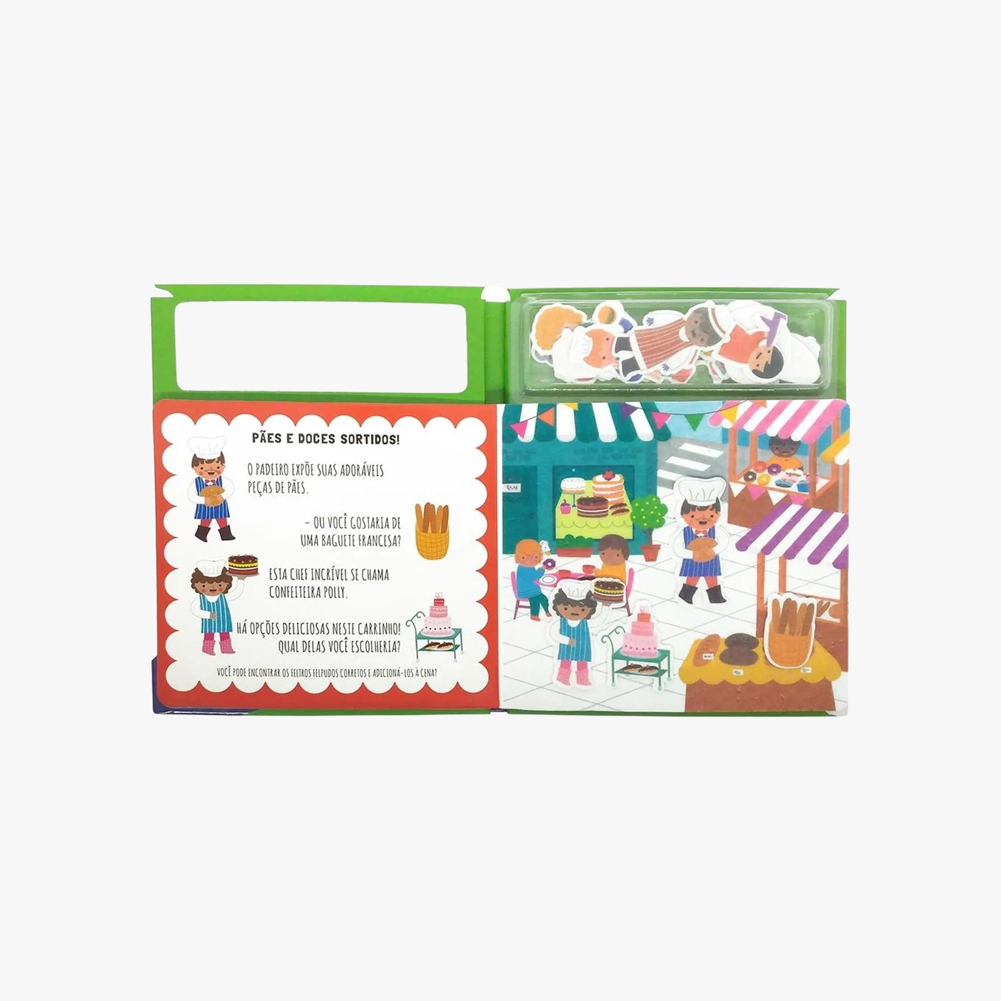 Livro Amigos de Feltro: Olá, Mercado!