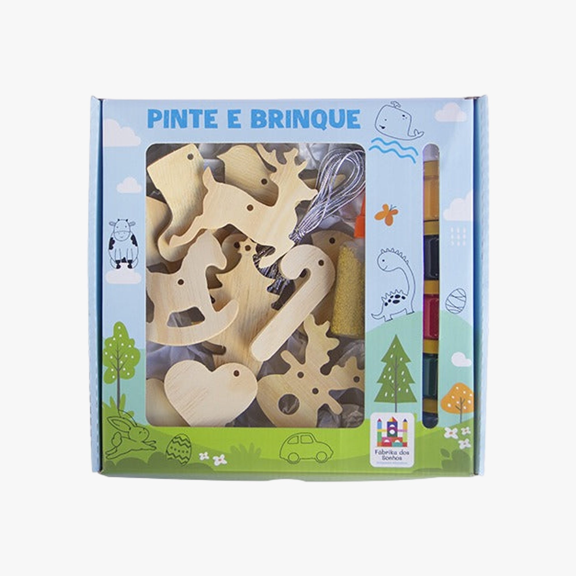 Brinquedo Infantil Pinte e Brinque Enfeites de Natal