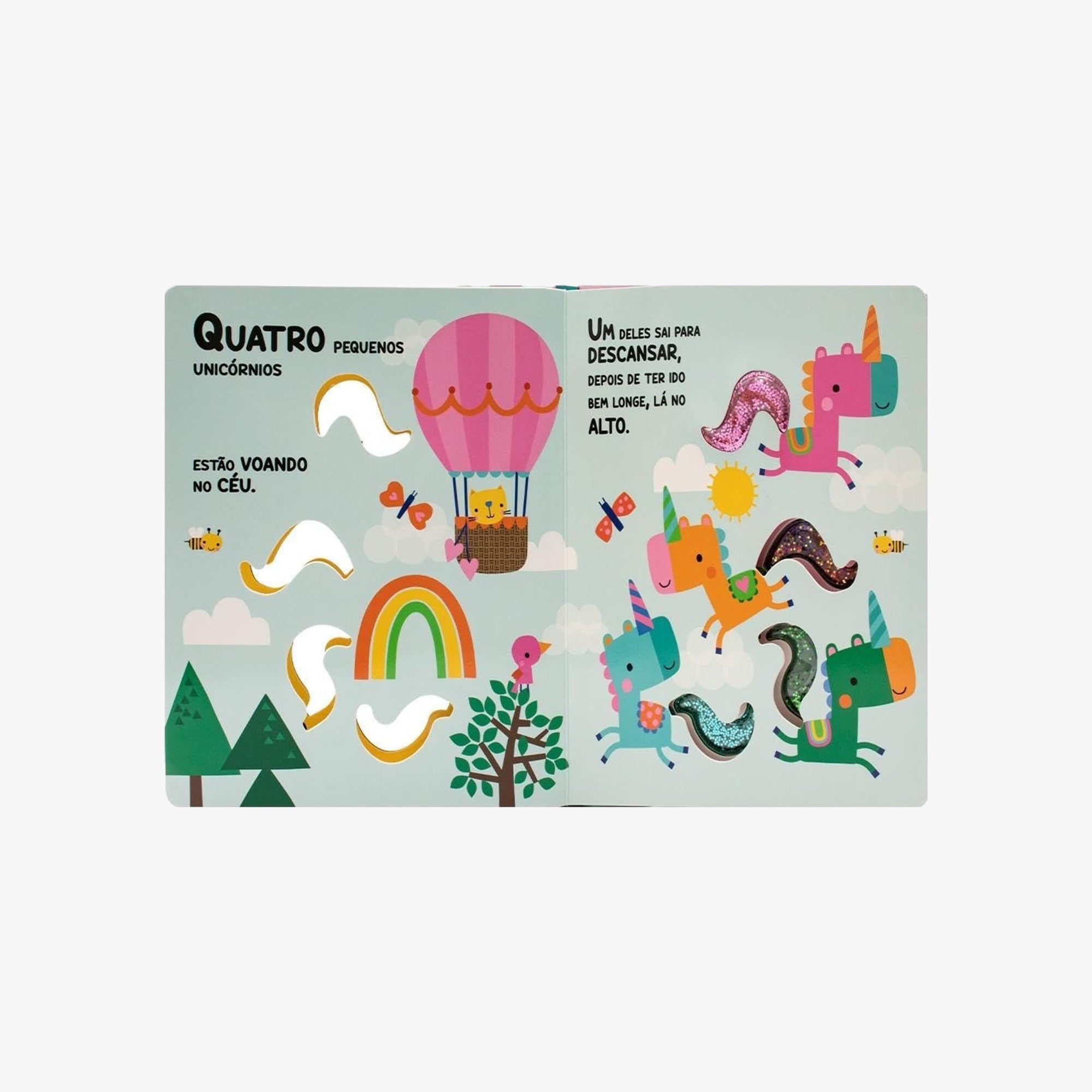 Livro Sensorial Aperta e Sinta Unicórnio