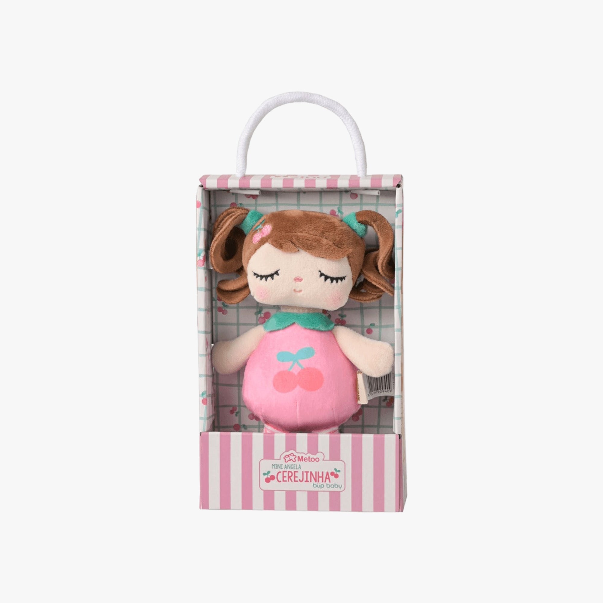 Mini Boneca Infantil de Pano Frutinha Cerejinha
