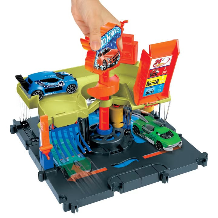 Hot Wheels City Pista de Brinquedo Lava-Rápido da Cidade