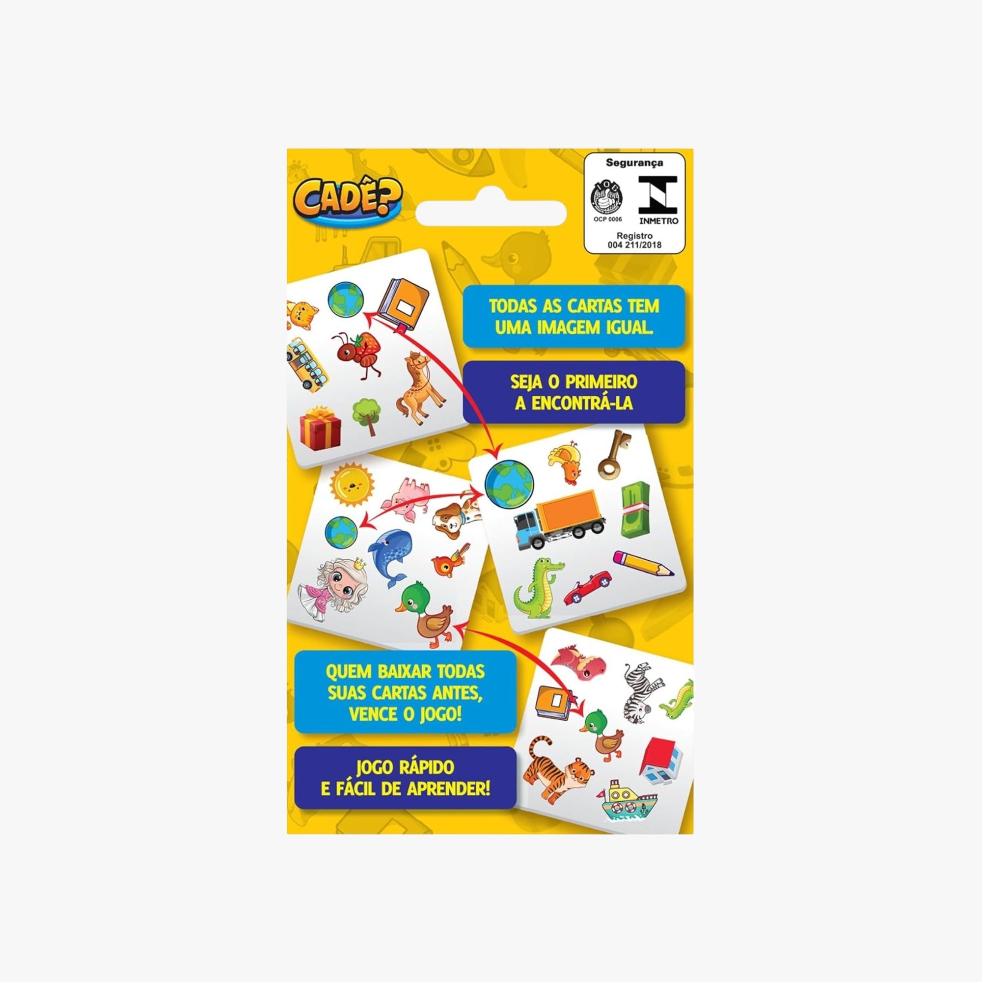 Jogo Infantil Cadê 54 Cartas