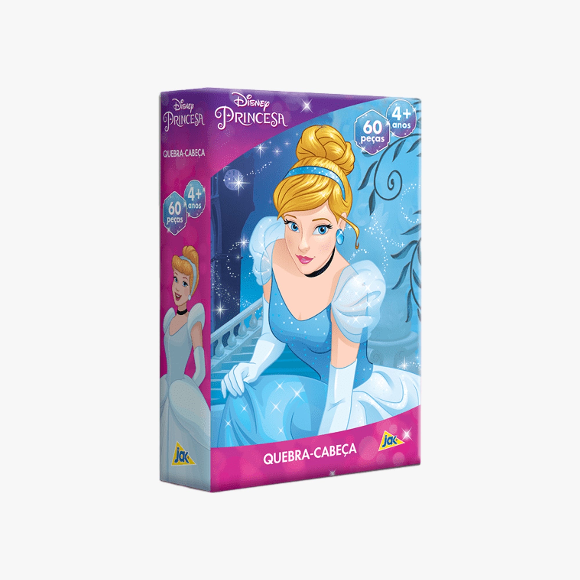 Quebra-Cabeça Princesa Cinderela 60 Peças