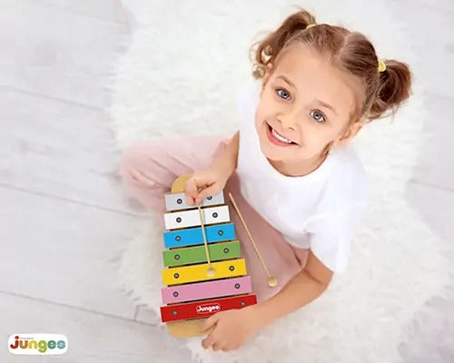 Brinquedo Musical Xilofone Infantil de Madeira