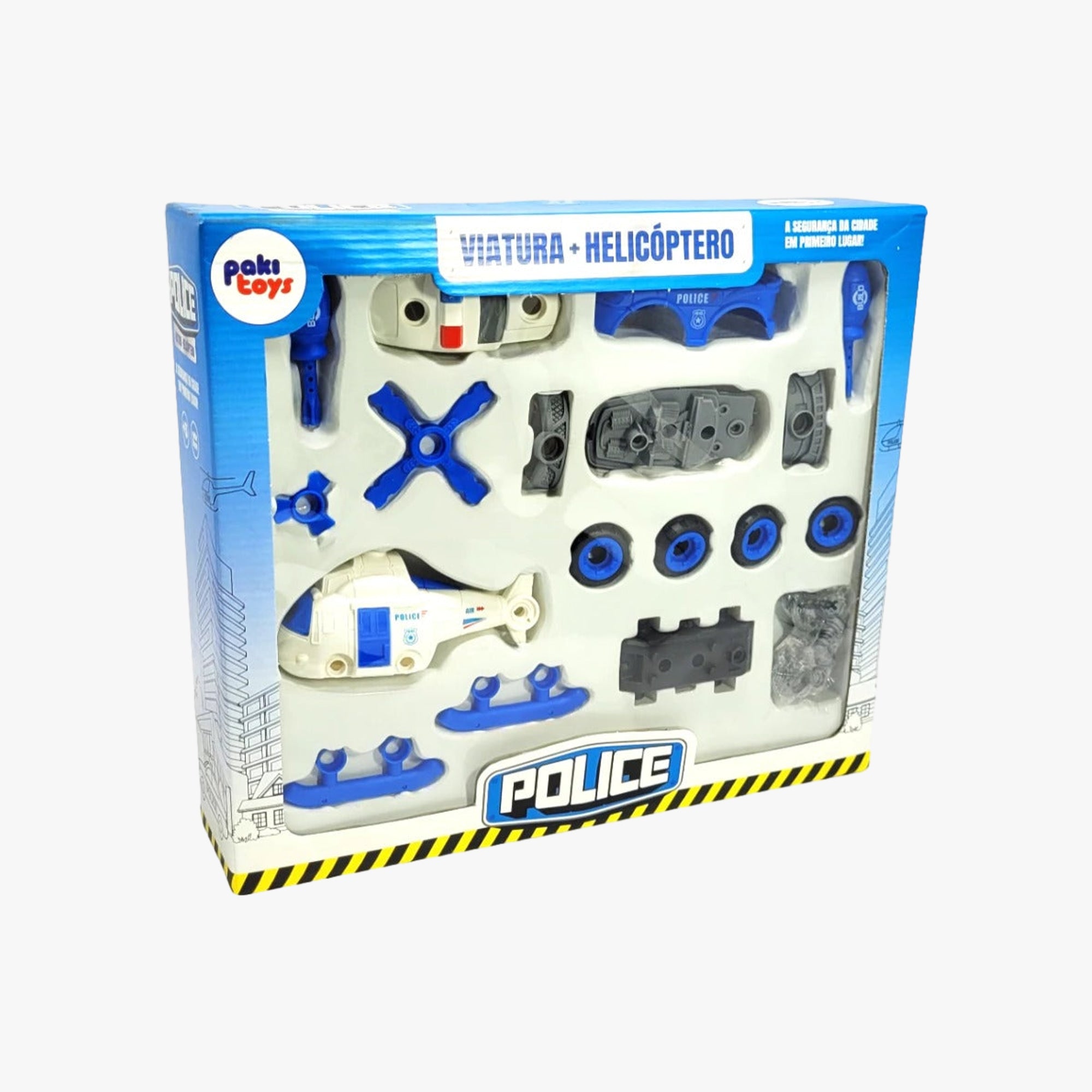 Brinquedo Polícia Viatura + Helicóptero