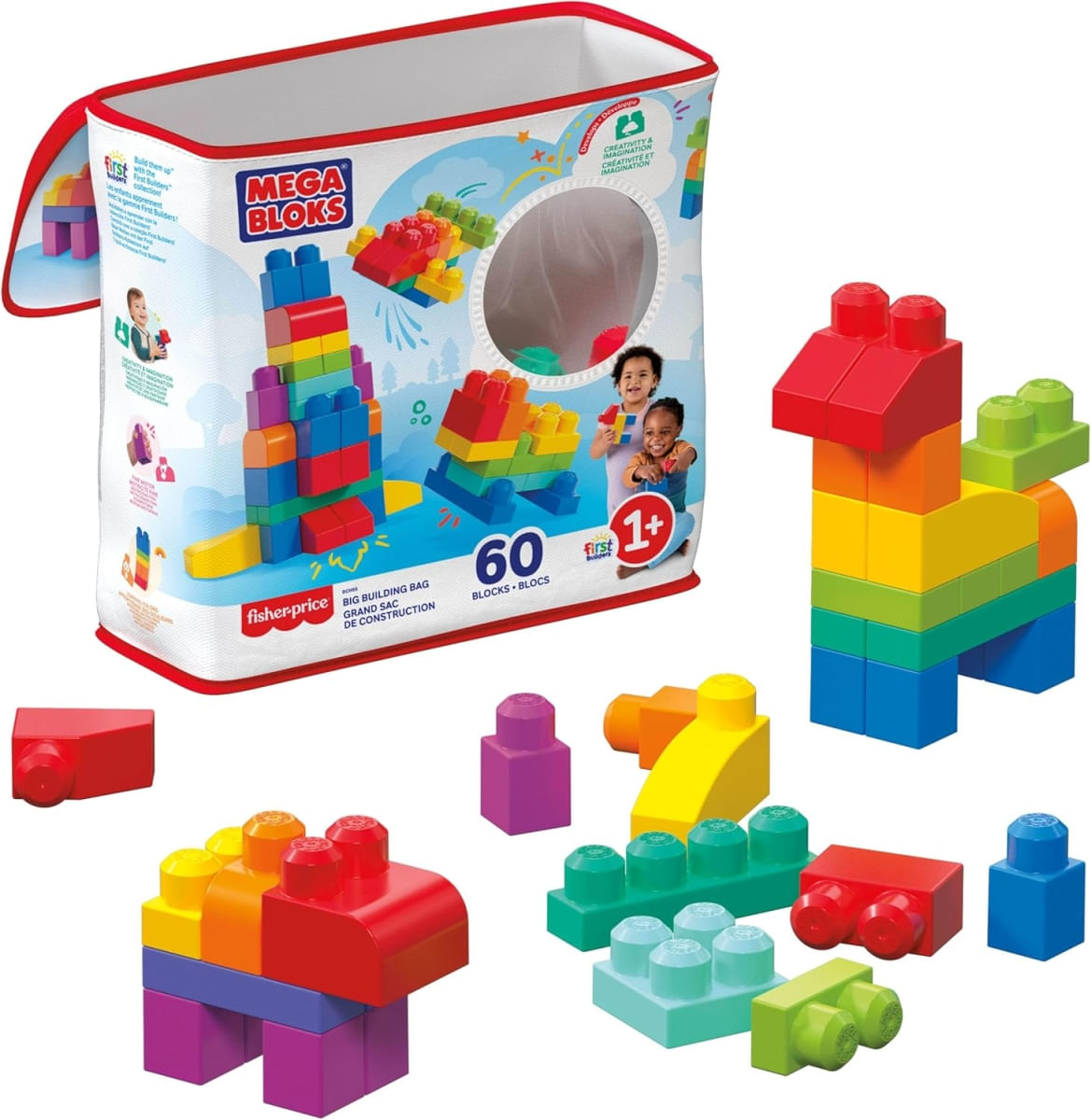 Mega Bloks First Builders - Sacola 60 Peças