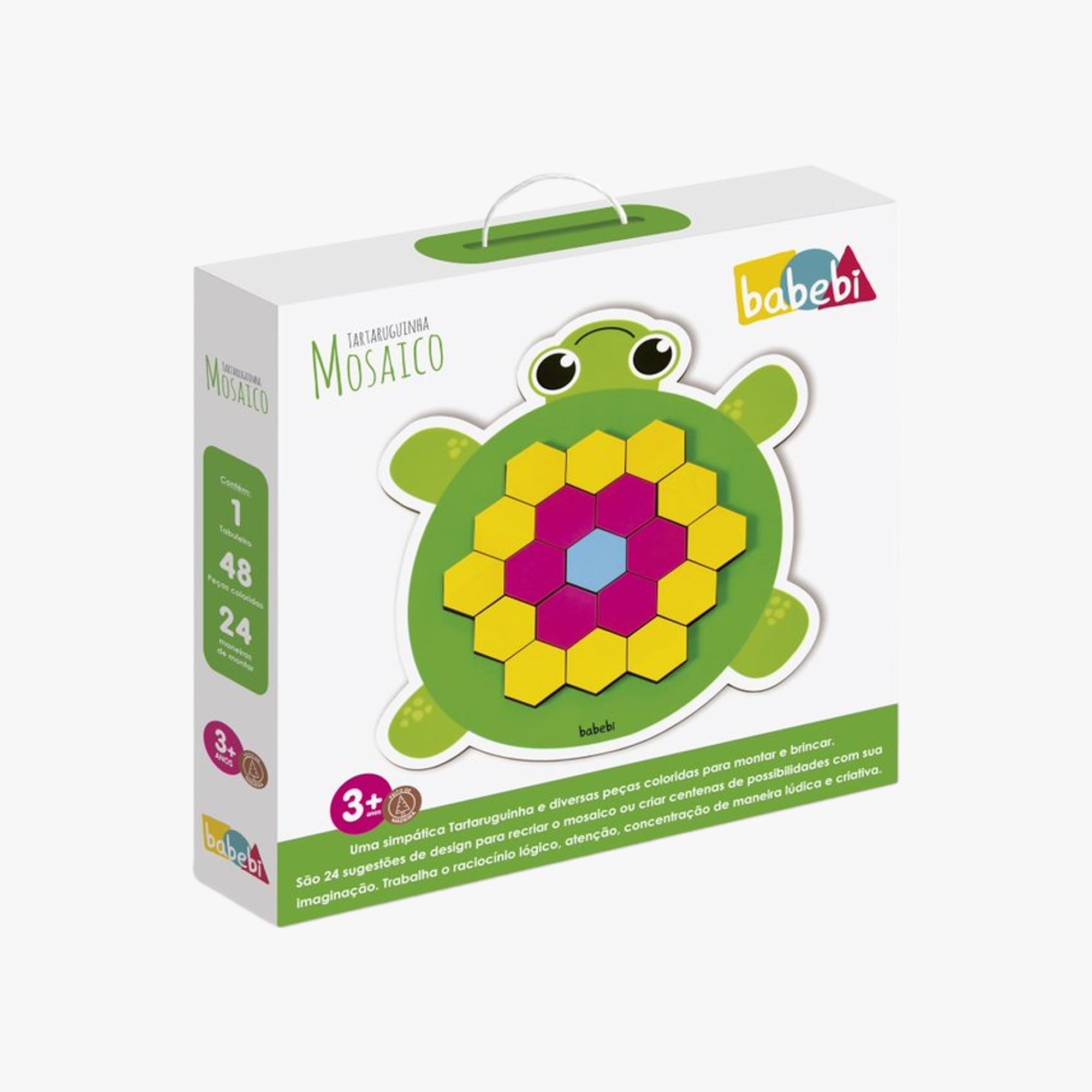 Quebra Cabeça Infantil  Mosaico Tartaruguinha