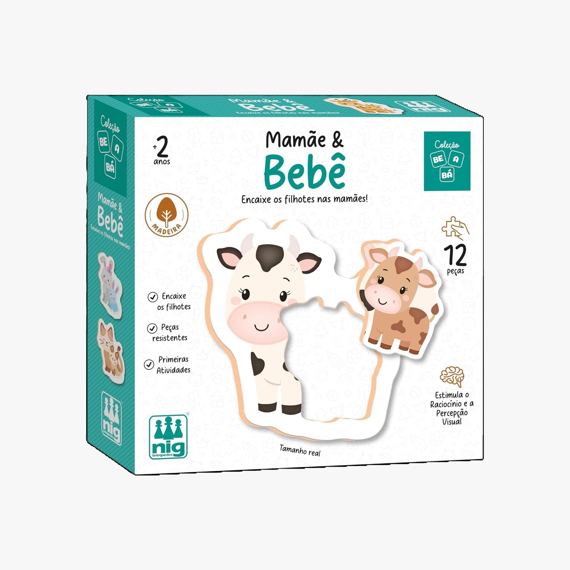 Quebra-Cabeça Educativo Mamãe e Bebê