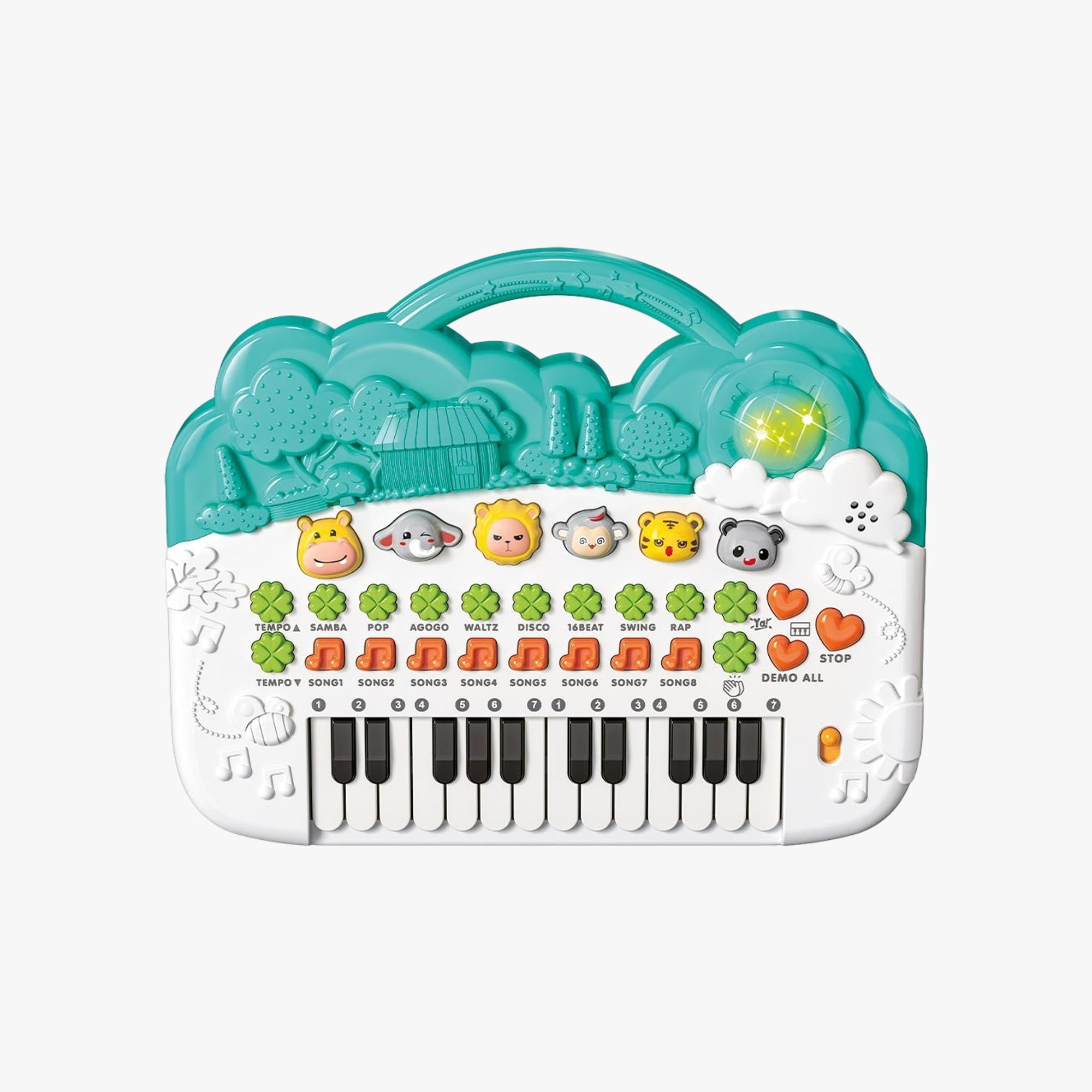 Brinquedo Musical Teclado Animais