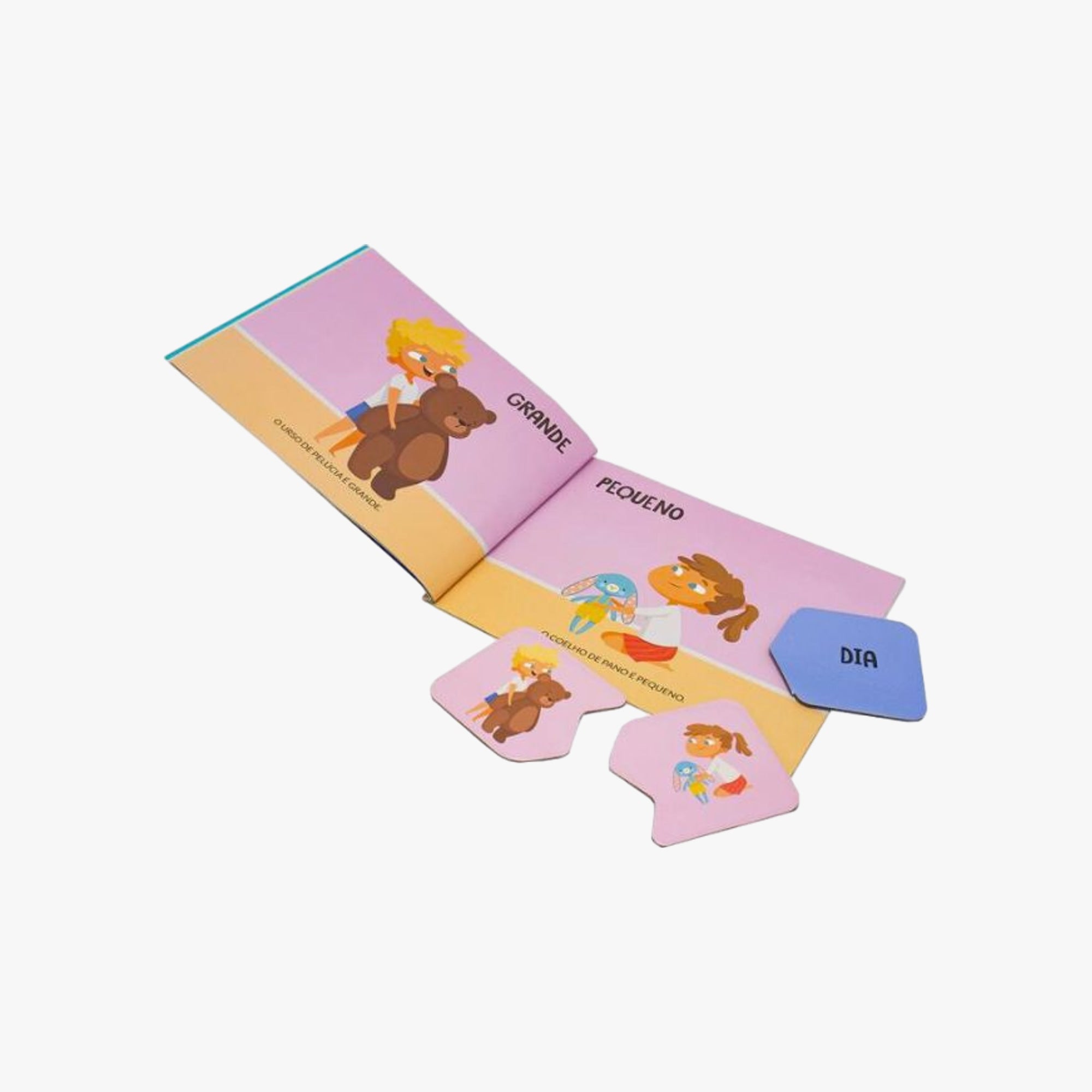 Kit Quebra-Cabeça e Livro Opostos