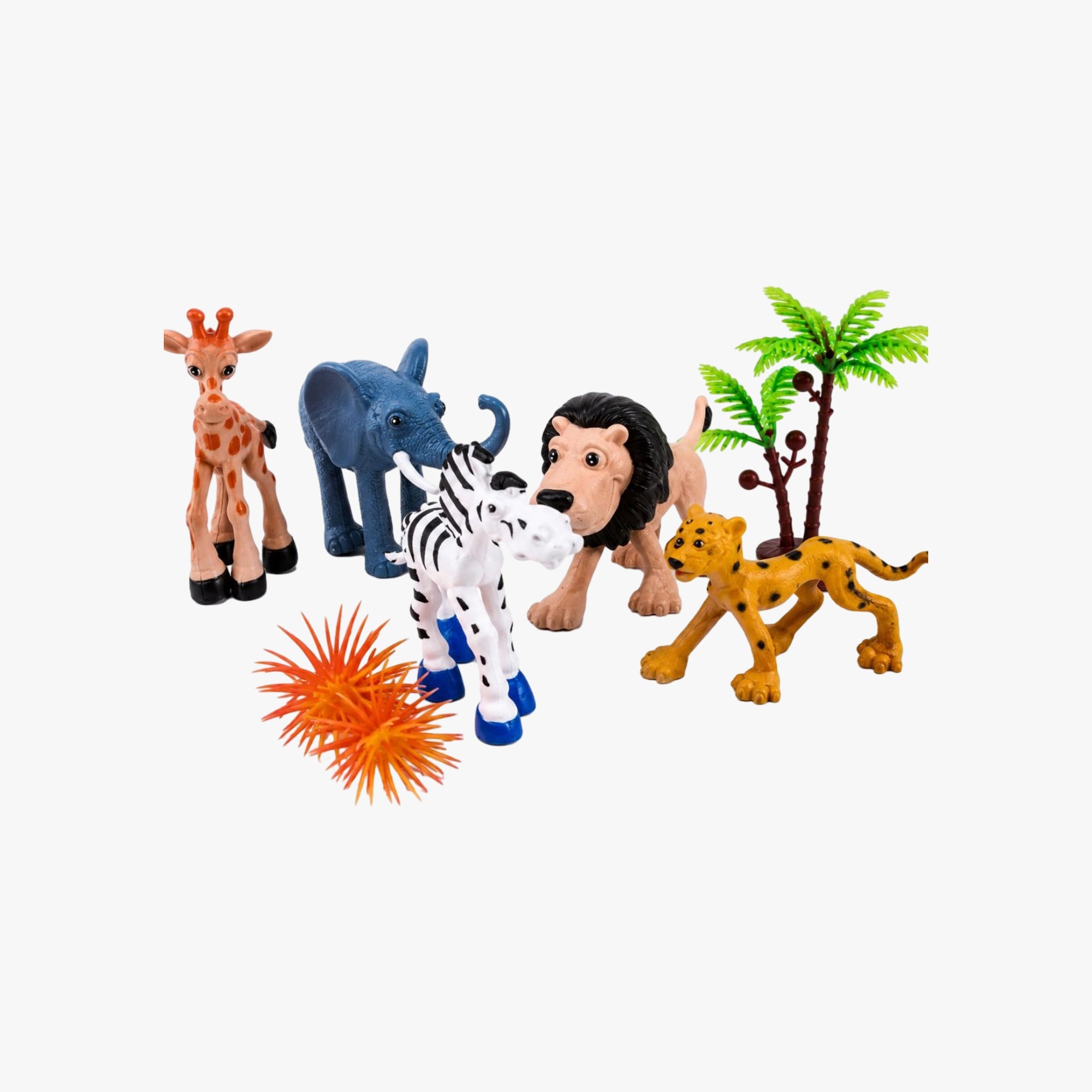 Kit Animais Selvagens Reino Animal com 7 Peças