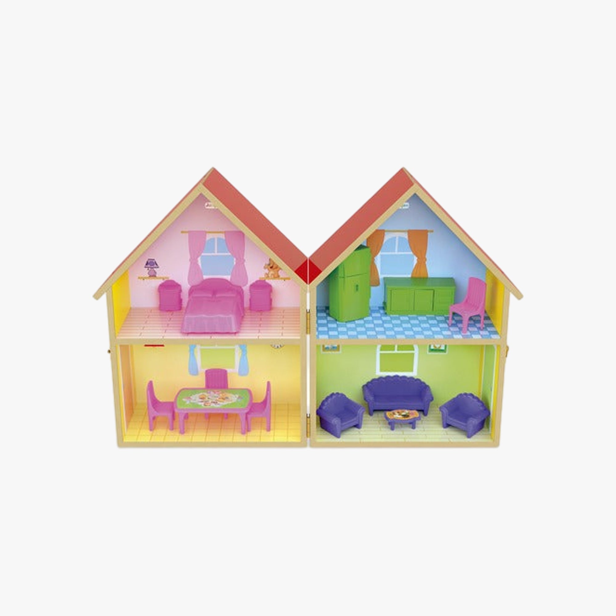Casinha de Boneca em Madeira Yellow House