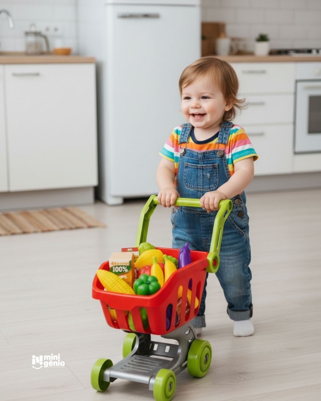 Brinquedo Carrinho de Compras Hortifruti