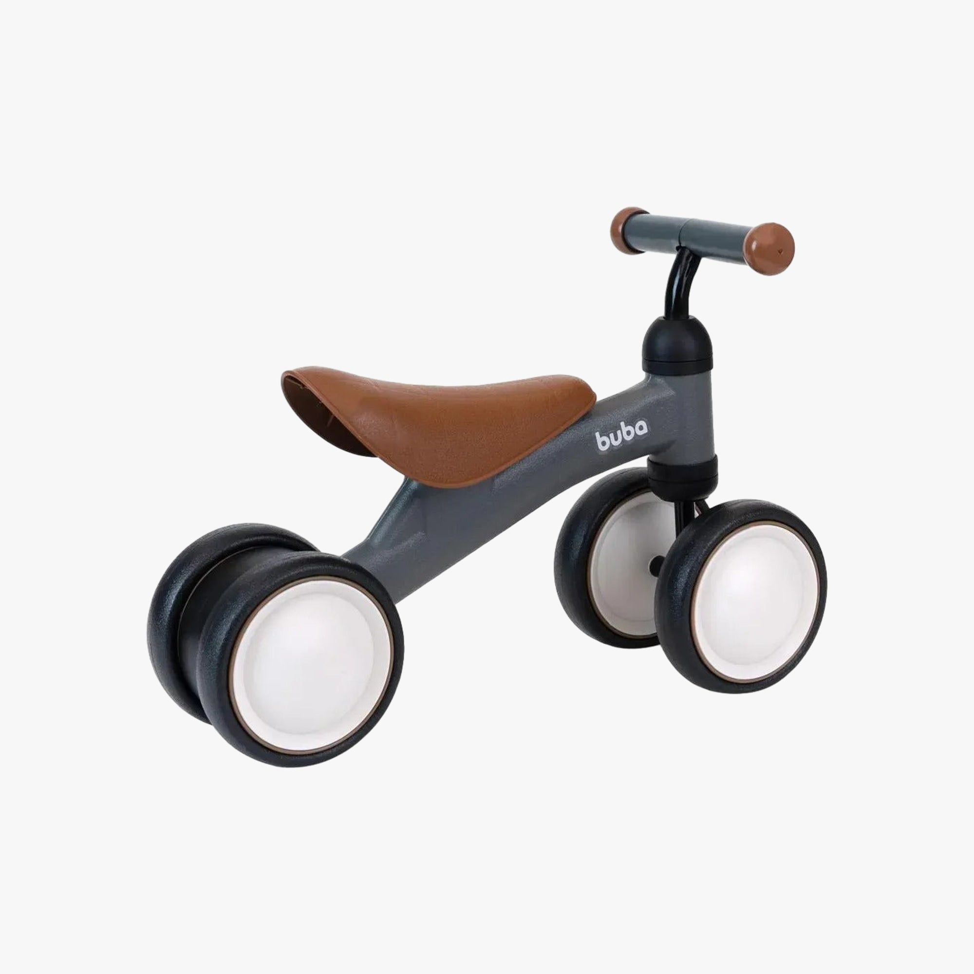 Bicicleta De Equilibrio Buba 4 Rodas Cinza