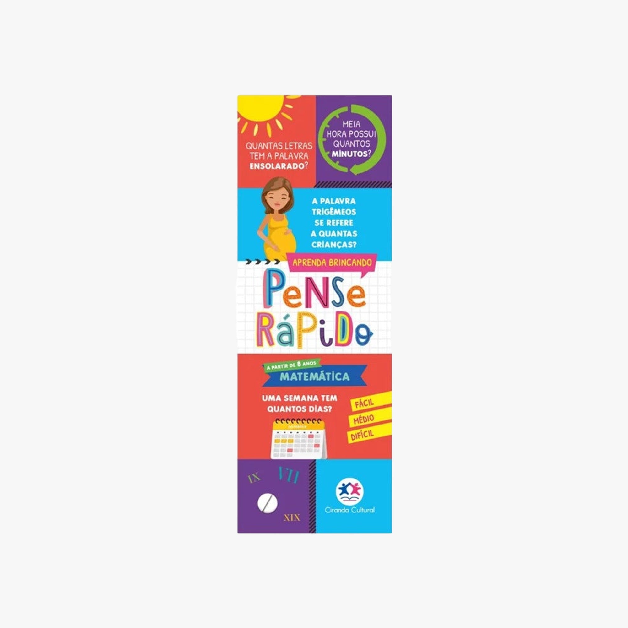 Livro Flash cards Pense Rápido Matemática