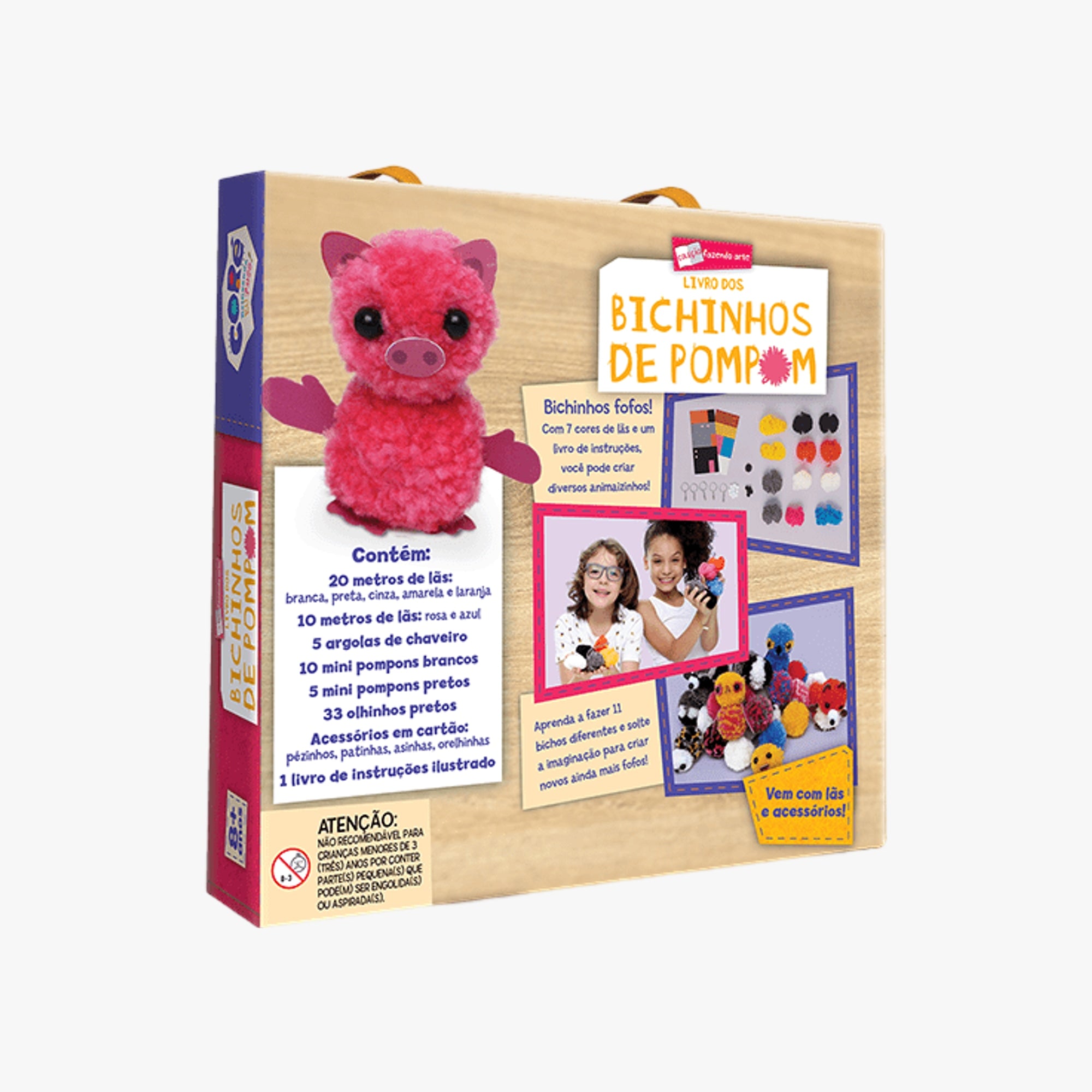 Kit Criativo Fazendo Arte - Bichinhos de Pompom Toyster