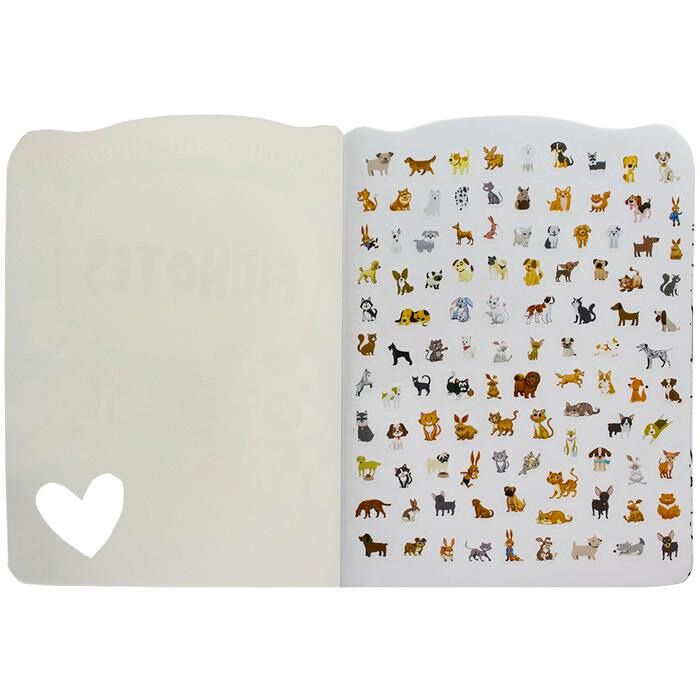 Livro de Pintura com Adesivos Filhotes
