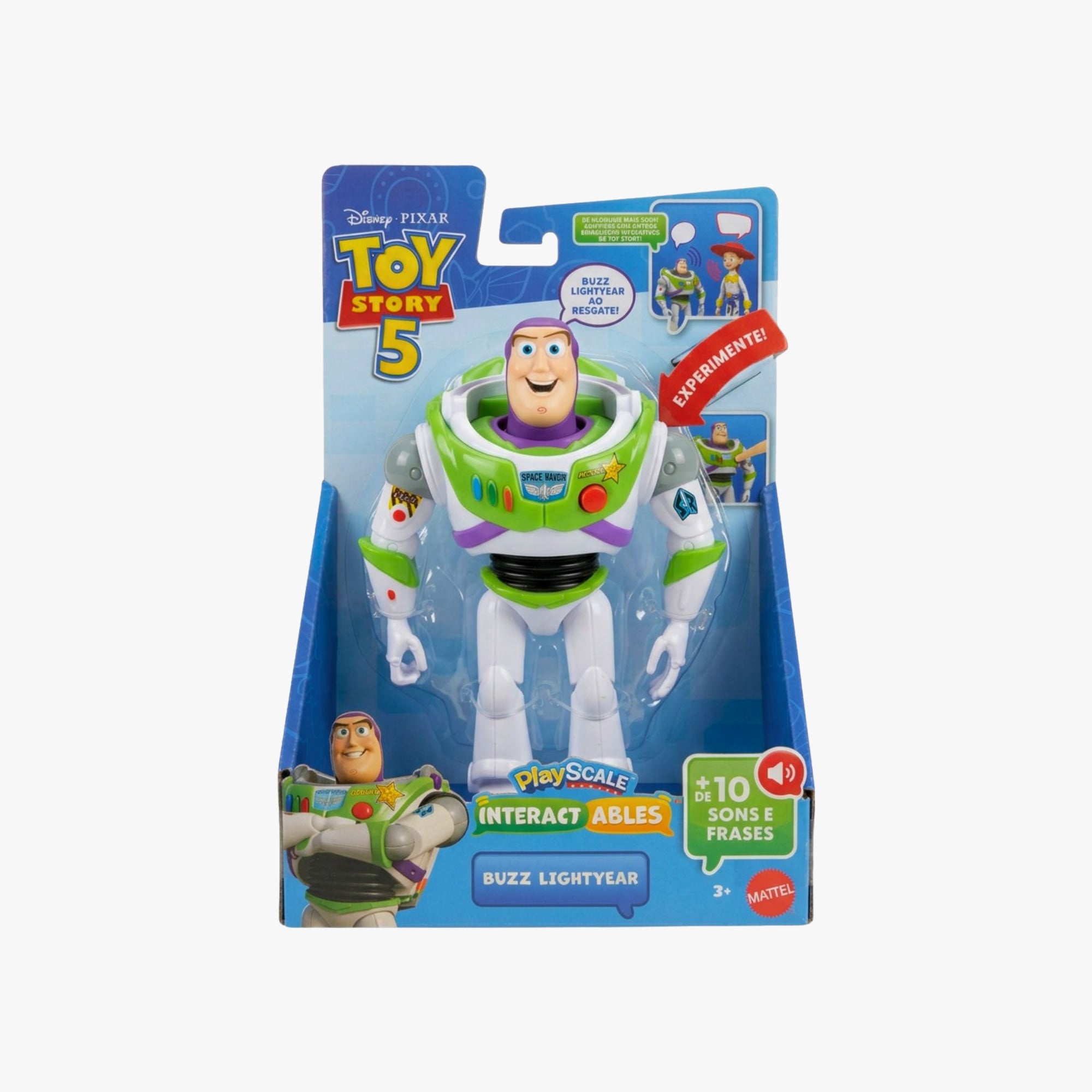 Boneco Woody Buzz Lightyear Toy Story Disney Mattel Com Som
