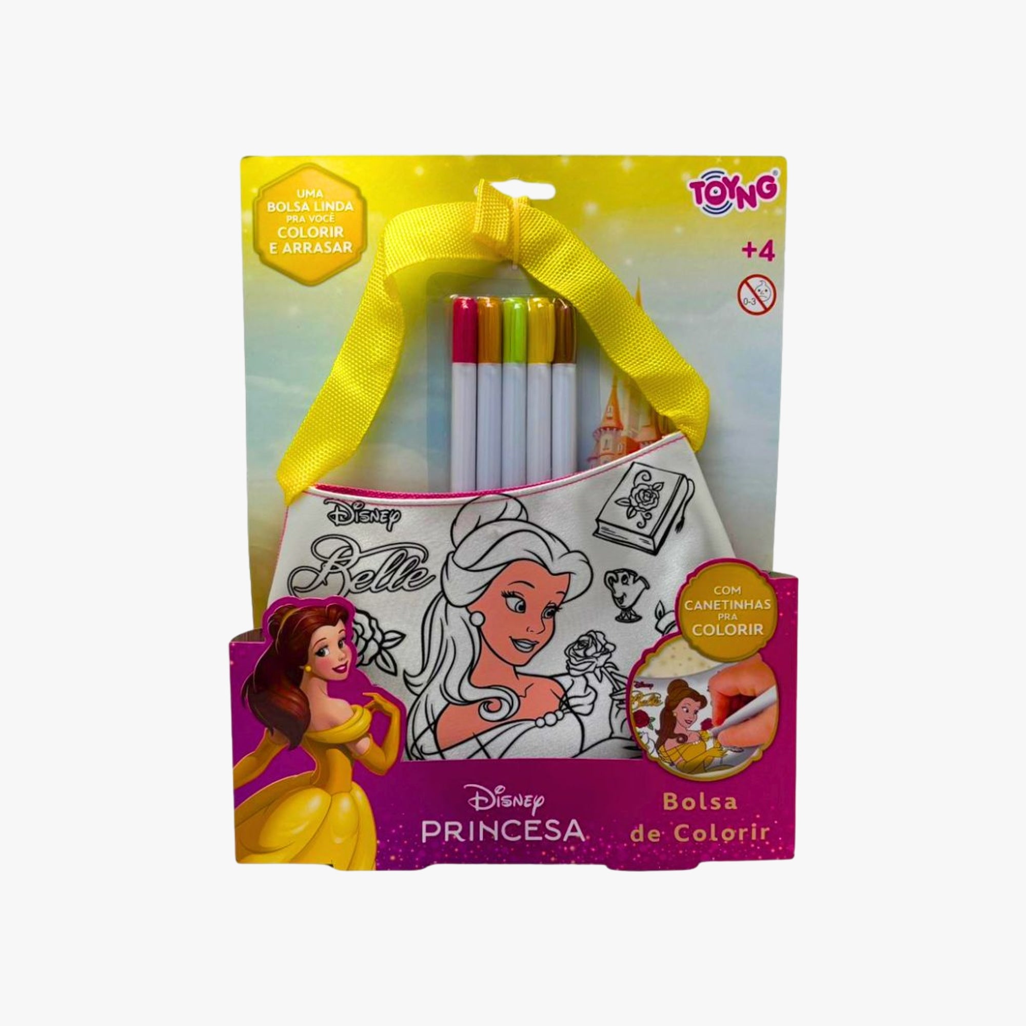 Brinquedo Infantil Bolsinha Para Colorir Bela