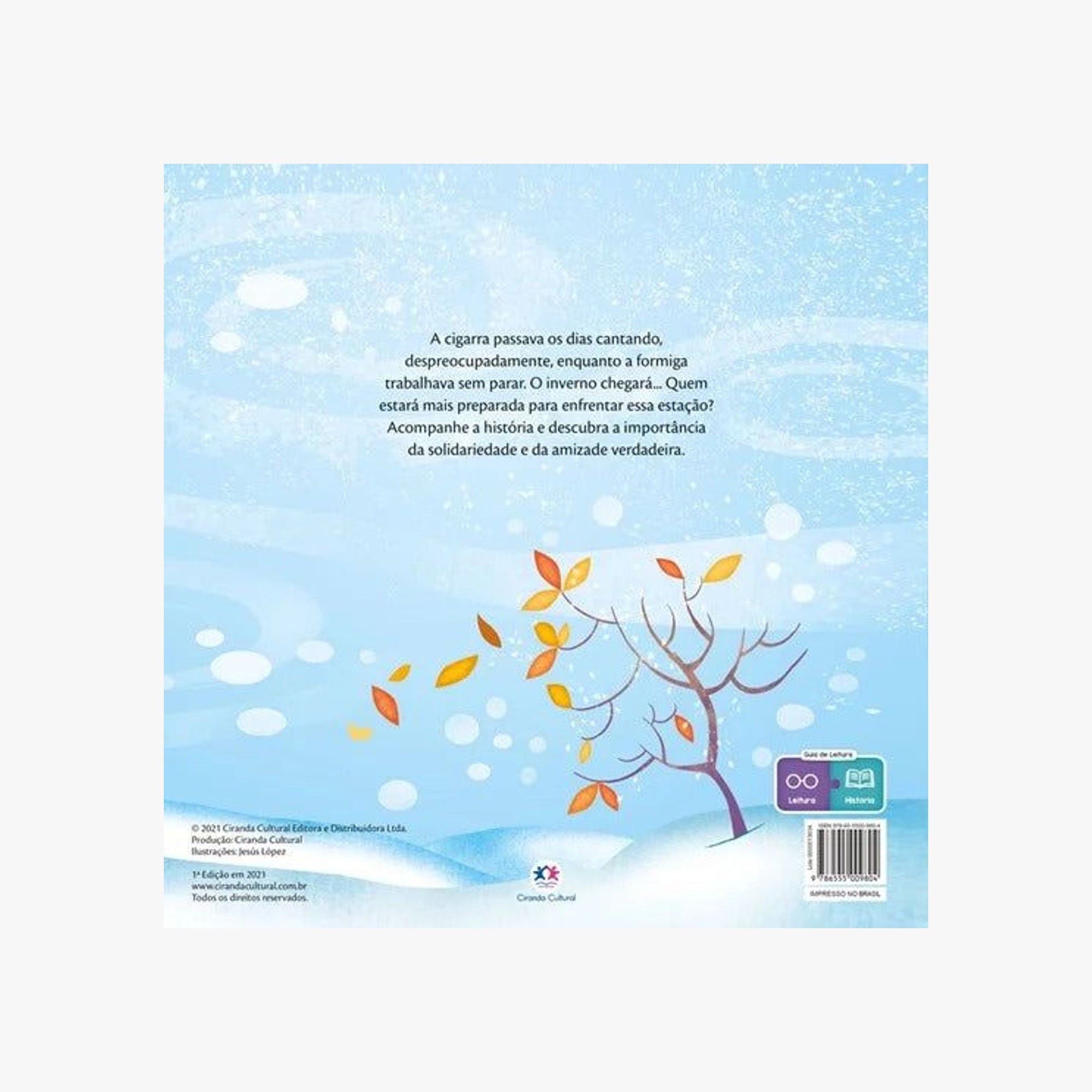 Livro Infantil A Cigarra e a Formiga