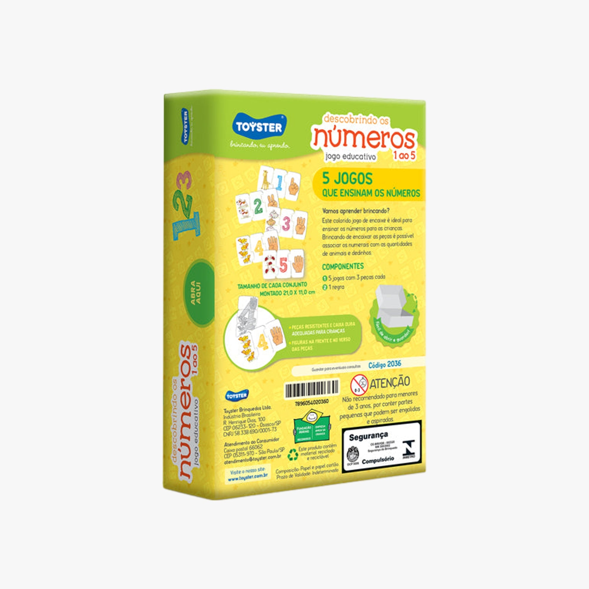 Jogo Educativo Descobrindo Números 1 ao 5