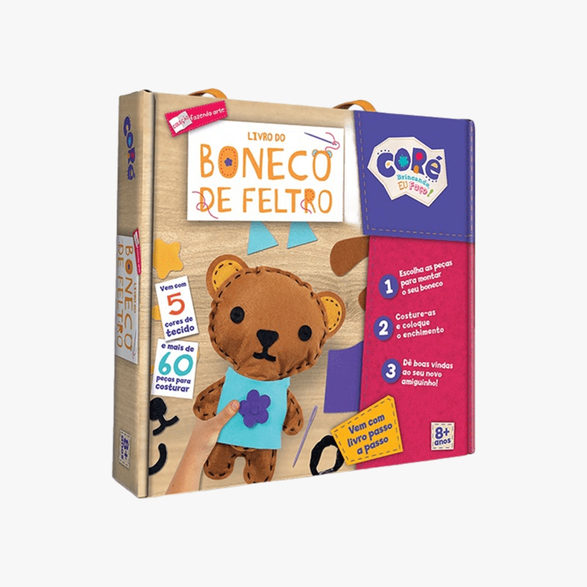 Brinquedo Fazendo Arte Livro Do Boneco De Feltro