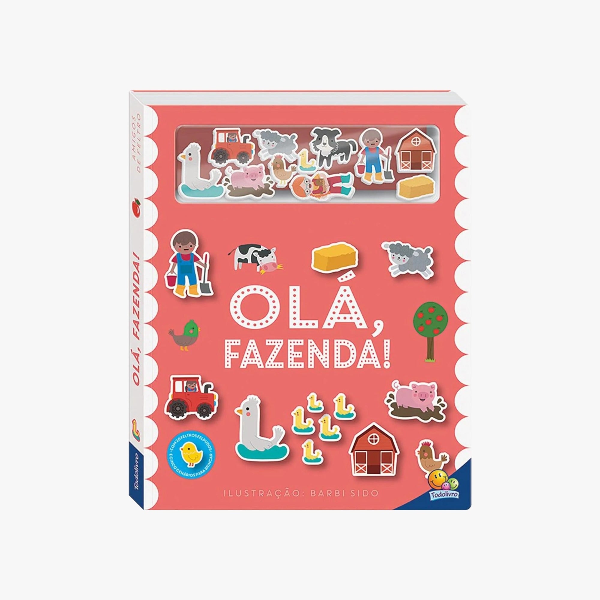 Livro Amigos de Feltro: Olá, Fazenda!