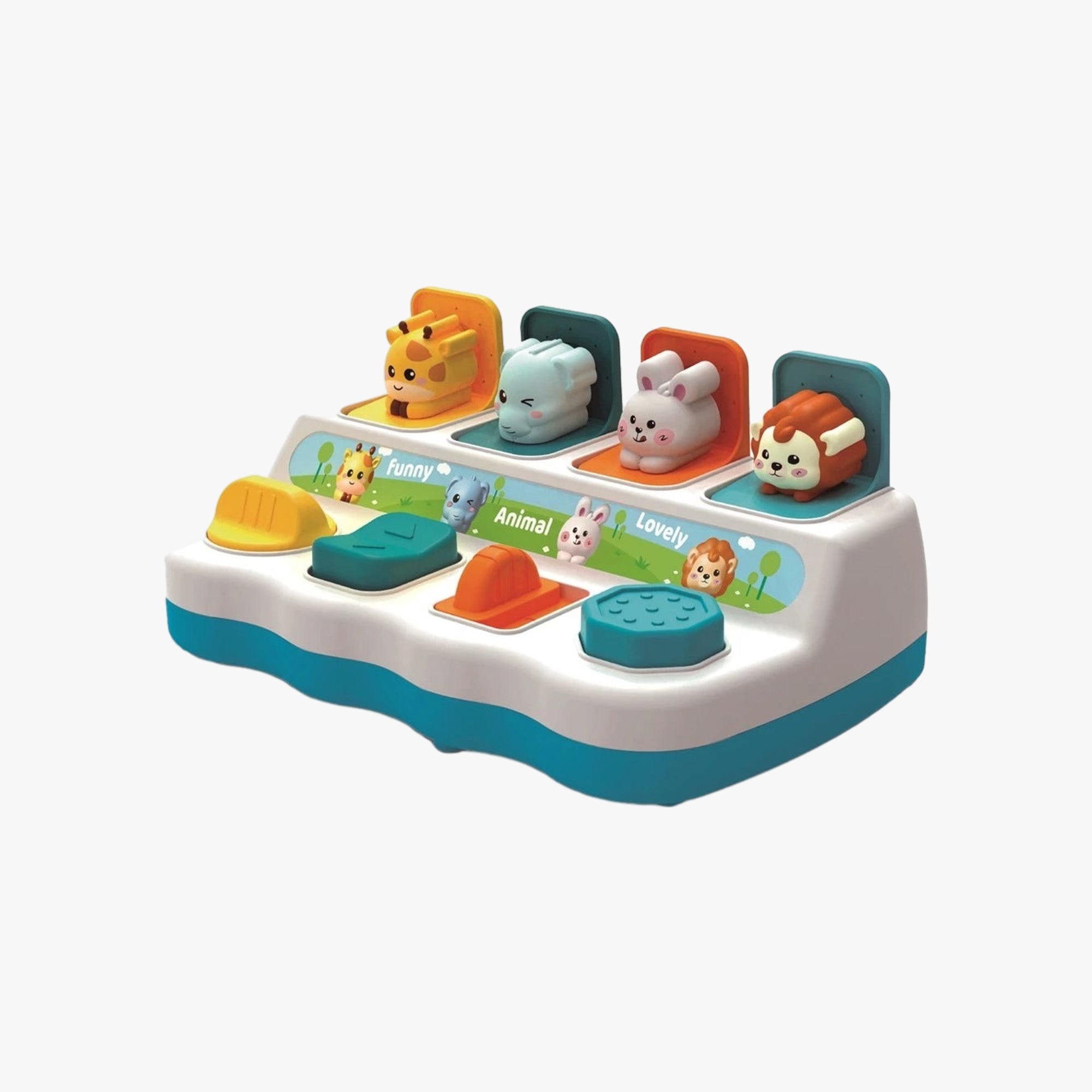 Brinquedo Interativo Para Bebê Esconde Esconde Animais