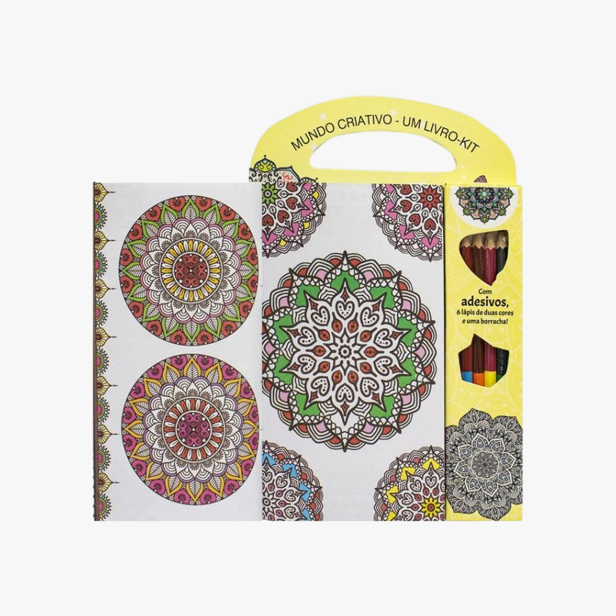 Livro Kit Mundo Criativo Mandalas Encantadas