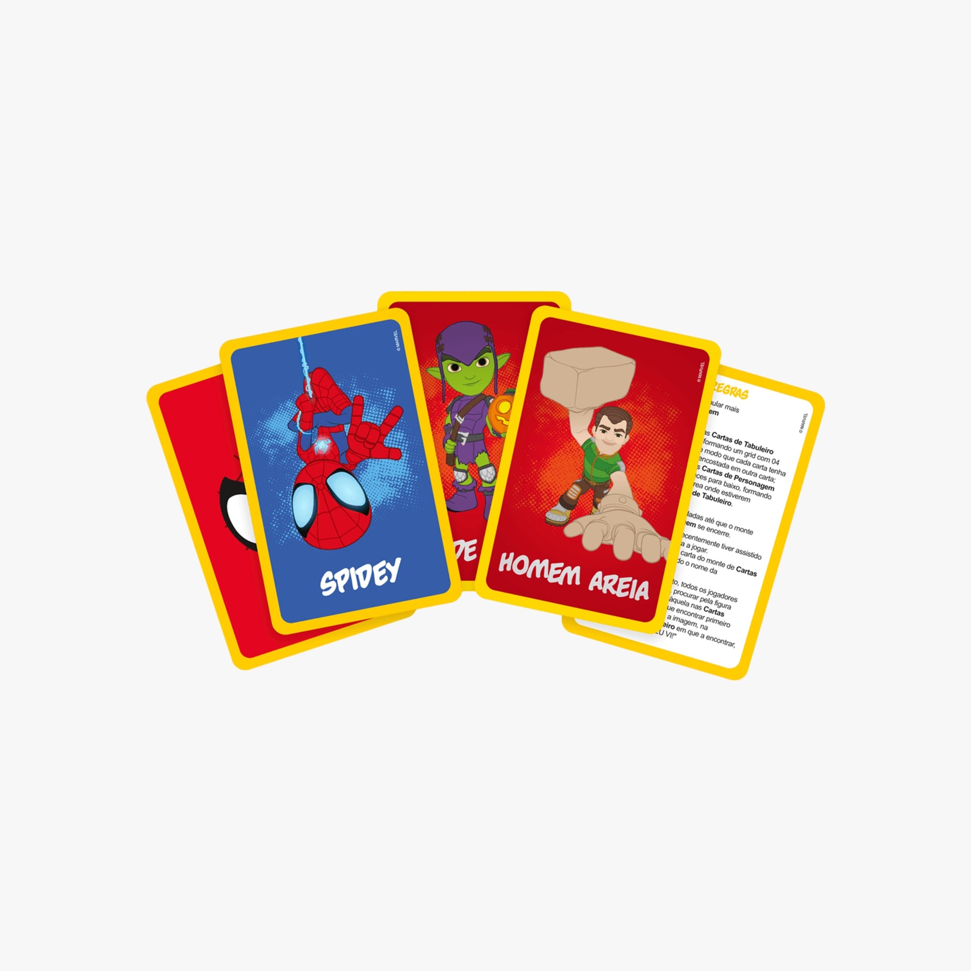 Jogo Infantil de Cartas Eu Vi! Spidey Homem aranha