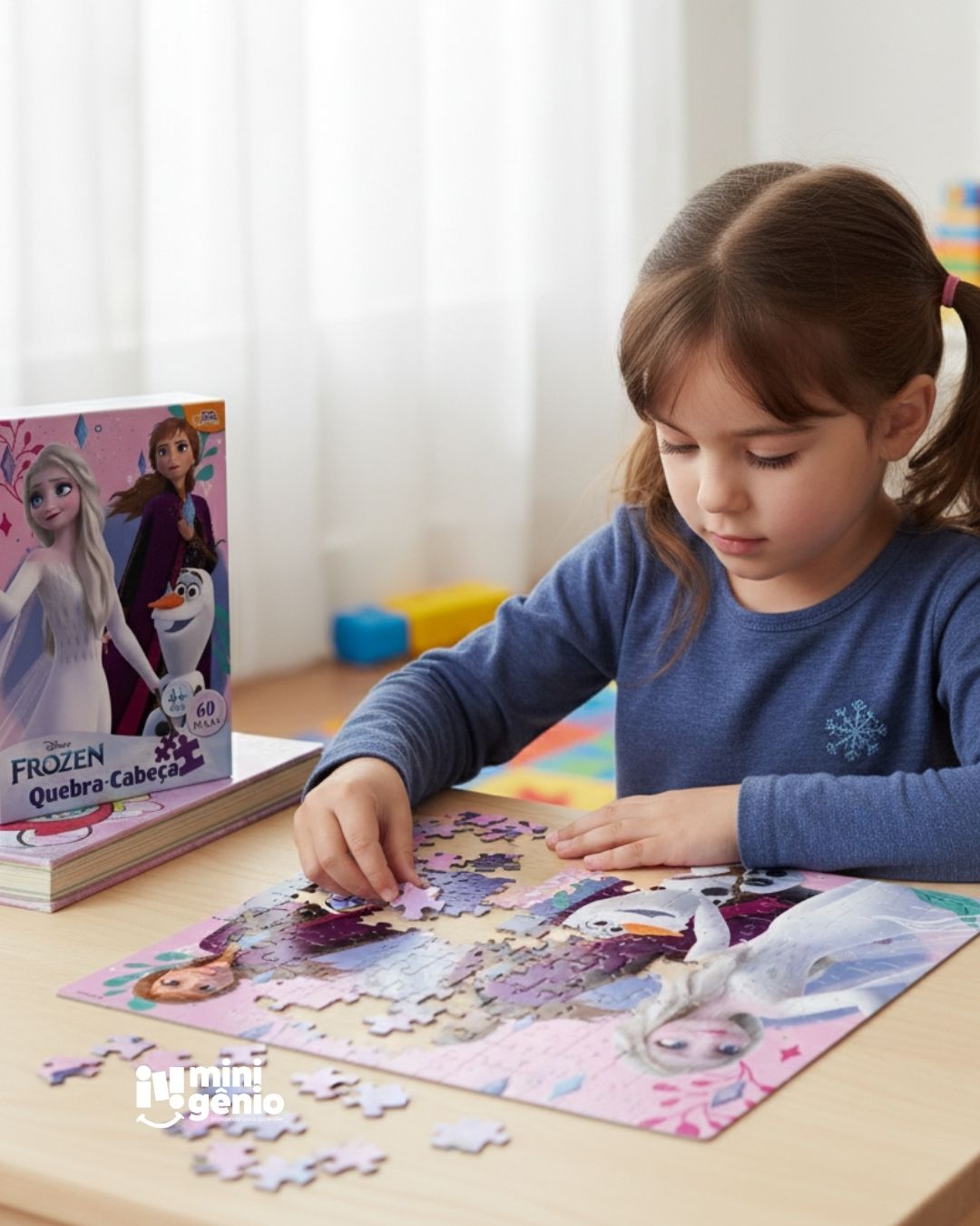 Quebra-Cabeça Infantil Frozen 60 Peças